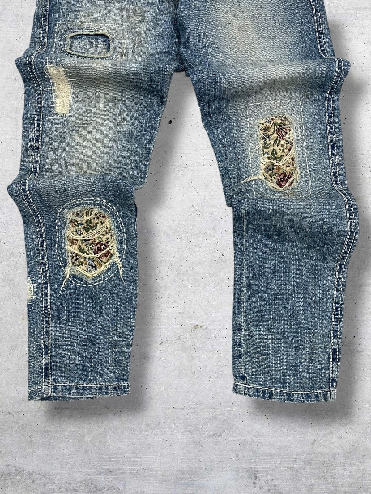 semanticdesign VINTAGE STITCH STUDIO OG JAPAN DESIGNER DOUBLE WAIST DENIM Size US 32 / EU 48 - 3 Thumbnail