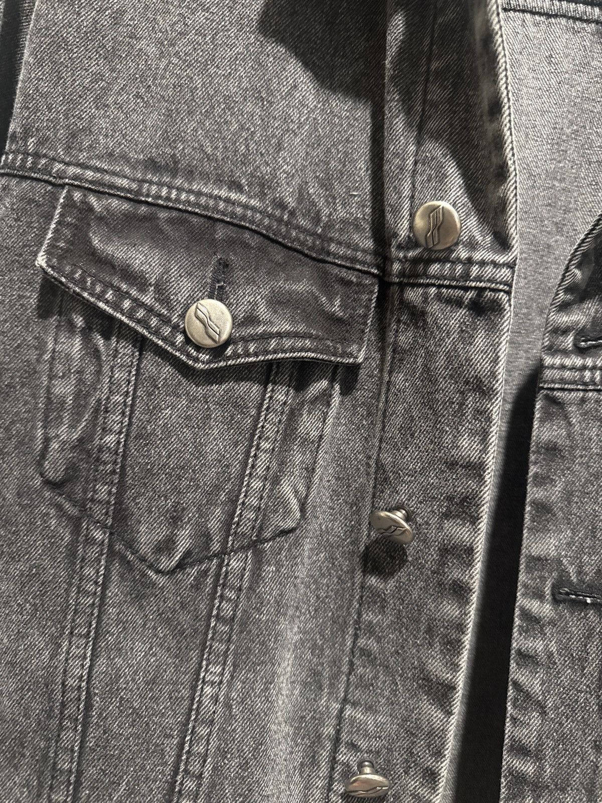 WE11DONE WE11DONE Black Washed Denim Jacket Trucker Oversized Size US S / EU 44-46 / 1 - 5 Thumbnail