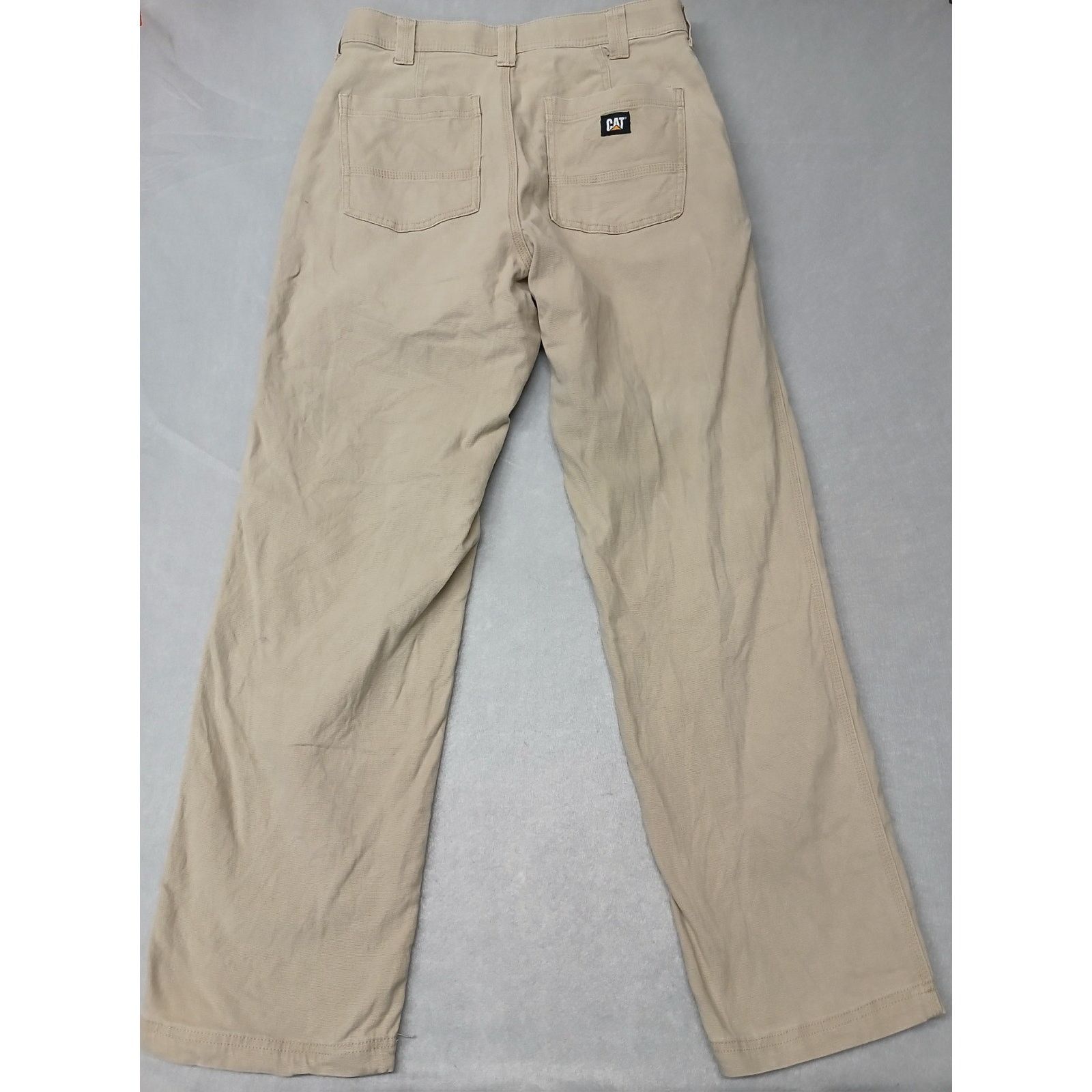 Other CAT (32x32) Beige Cotton Relaxed Cargo Carpenter Jeans Size US 32 / EU 48 - 10 Thumbnail