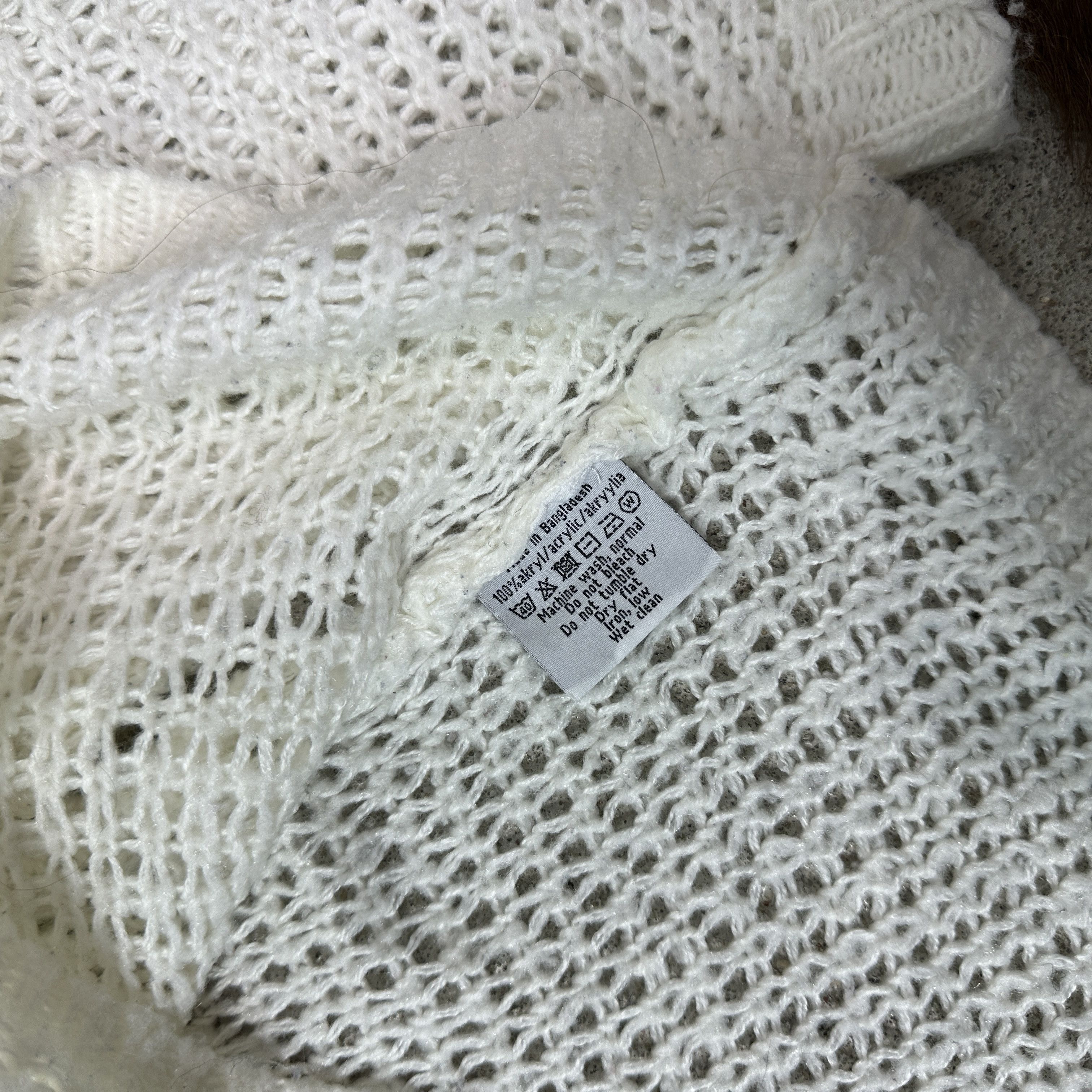 Vintage Vintage Avant Garde Cottage Loose Knit Sweater Y2K Size S / US 4 / IT 40 - 7 Thumbnail