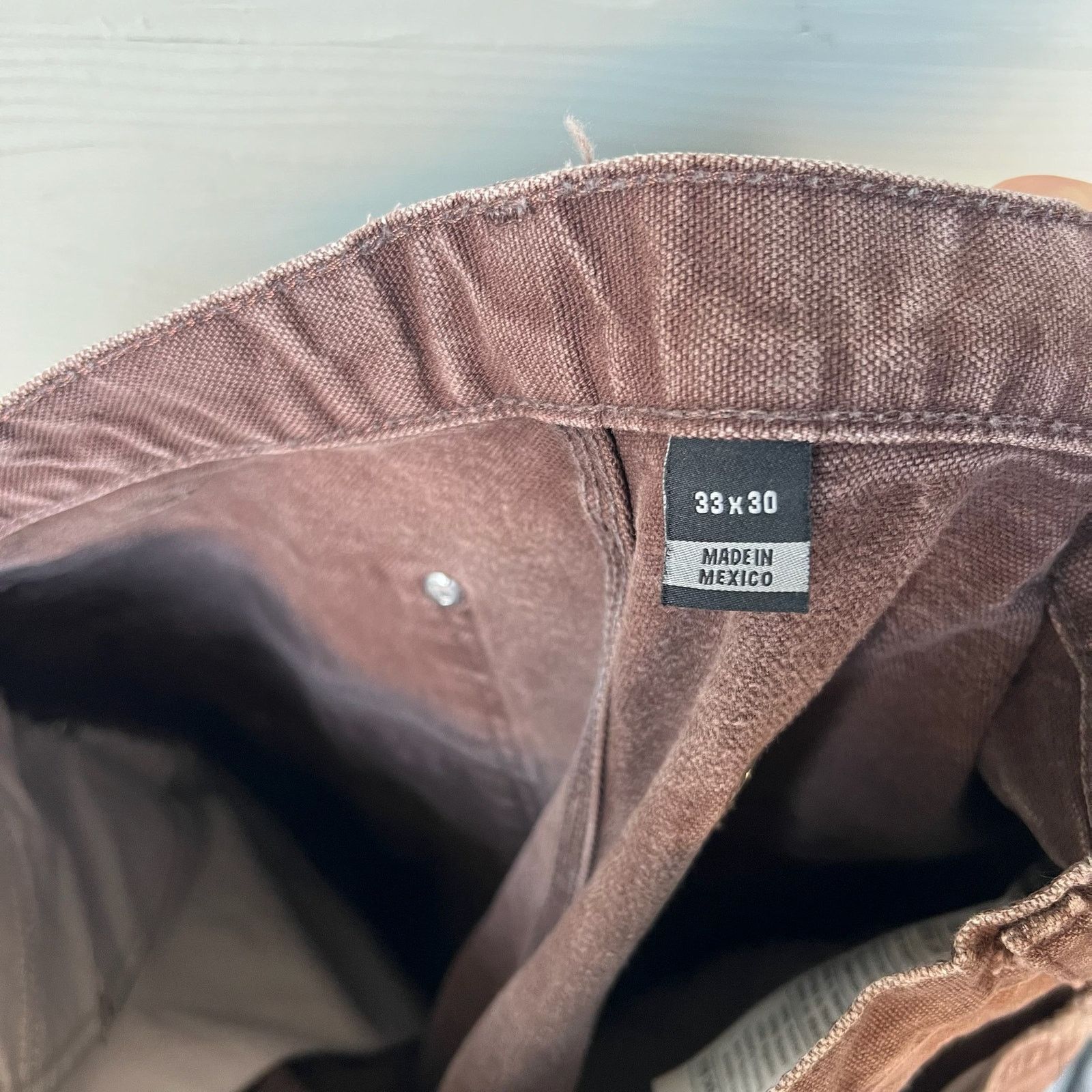 Carhartt × Vintage Carhartt brown faded double knee work wear carpenter pants Size US 32 / EU 48 - 5 Thumbnail