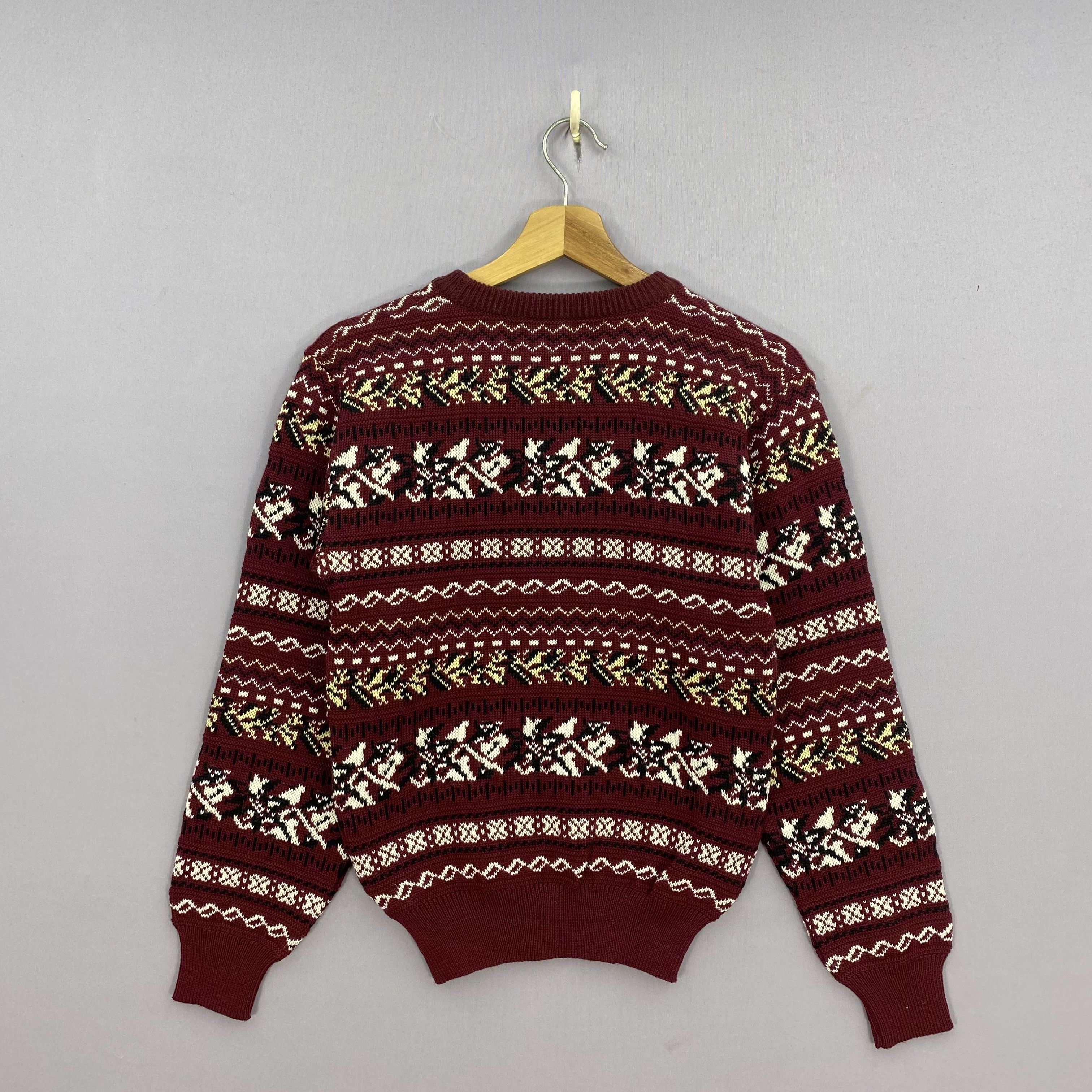 Vintage Vintage 90s Fair Isle Knit Wool Sweater Japan Made Jumper Size XXS / US 00 / IT 34 - 3 Thumbnail