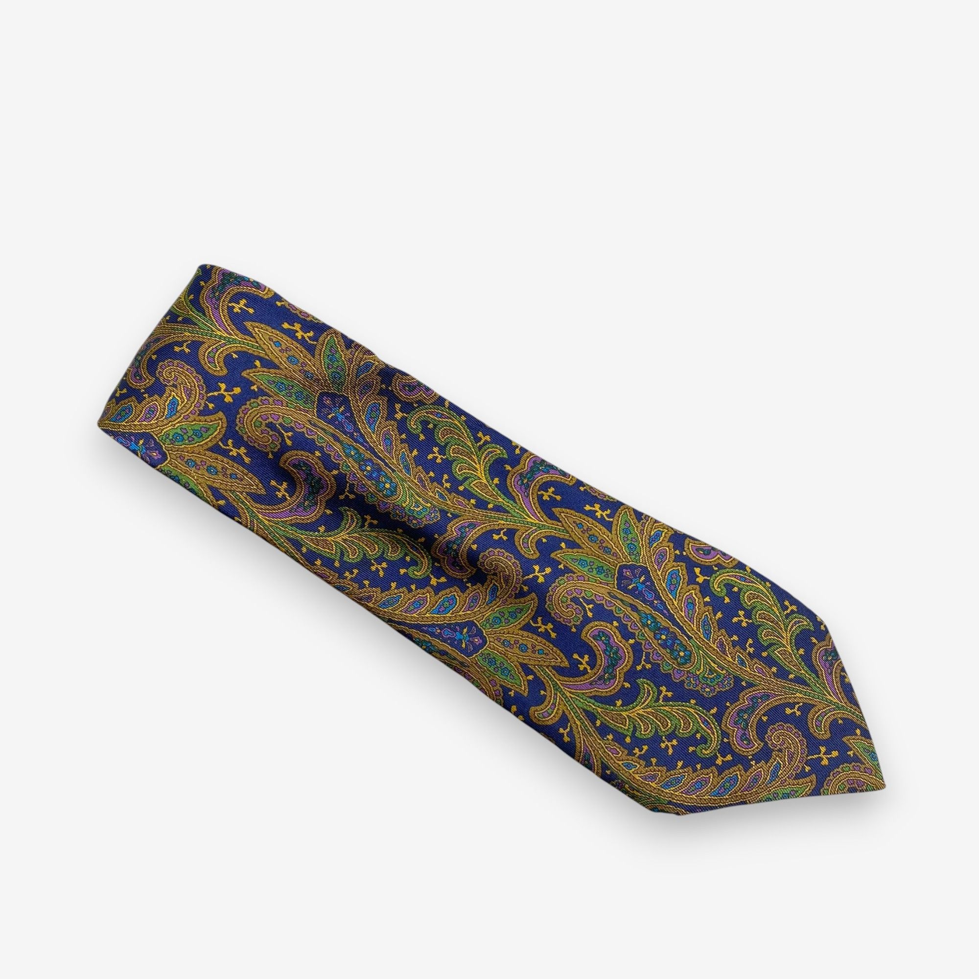 Salvatore Ferragamo Vintage Salvatore Ferragamo SILK Necktie Cravate Pure Silk Size ONE SIZE - 2 Thumbnail