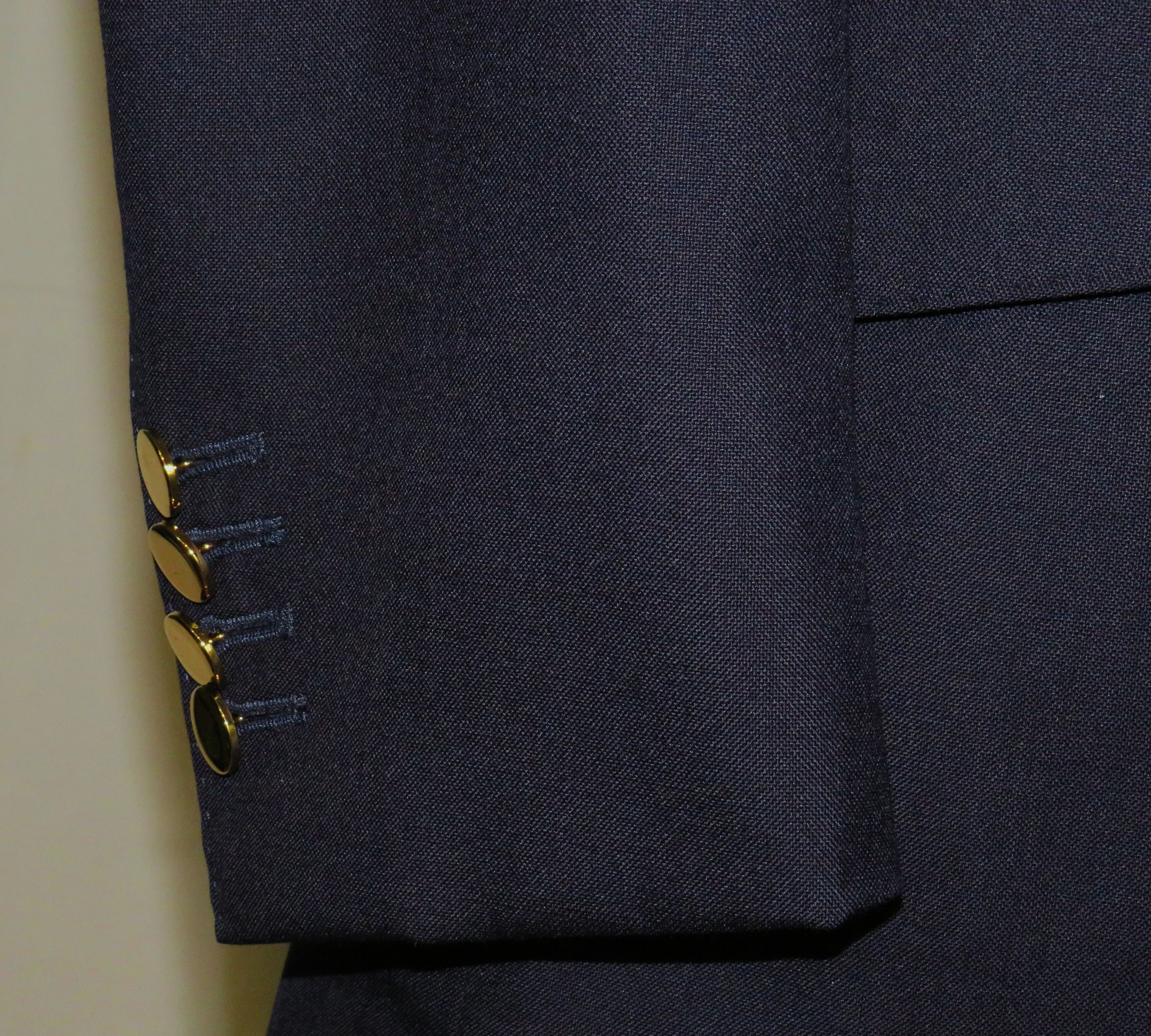 Other Alex Hitz Navy Gold Button Double Breasted Blazer 40S Size 40S - 8 Thumbnail