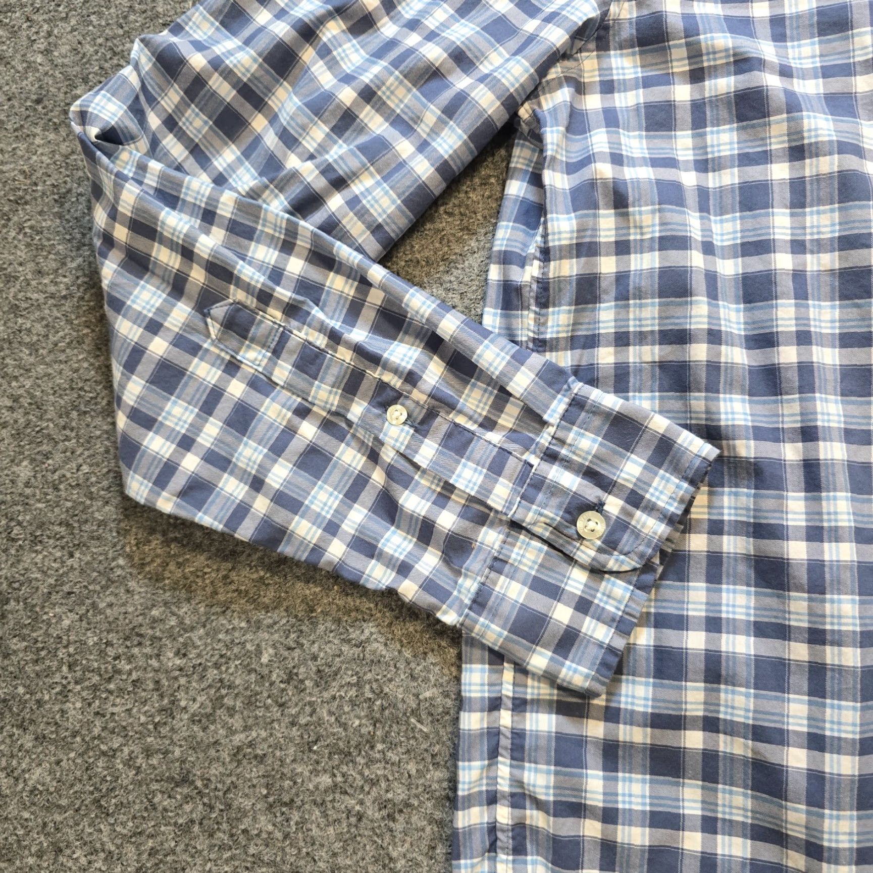Vineyard Vines VINEYARD VINES Shirt Mens Small Blue Plaid On The Go Performance Nylon Brrr Size US S / EU 44-46 / 1 - 3 Thumbnail