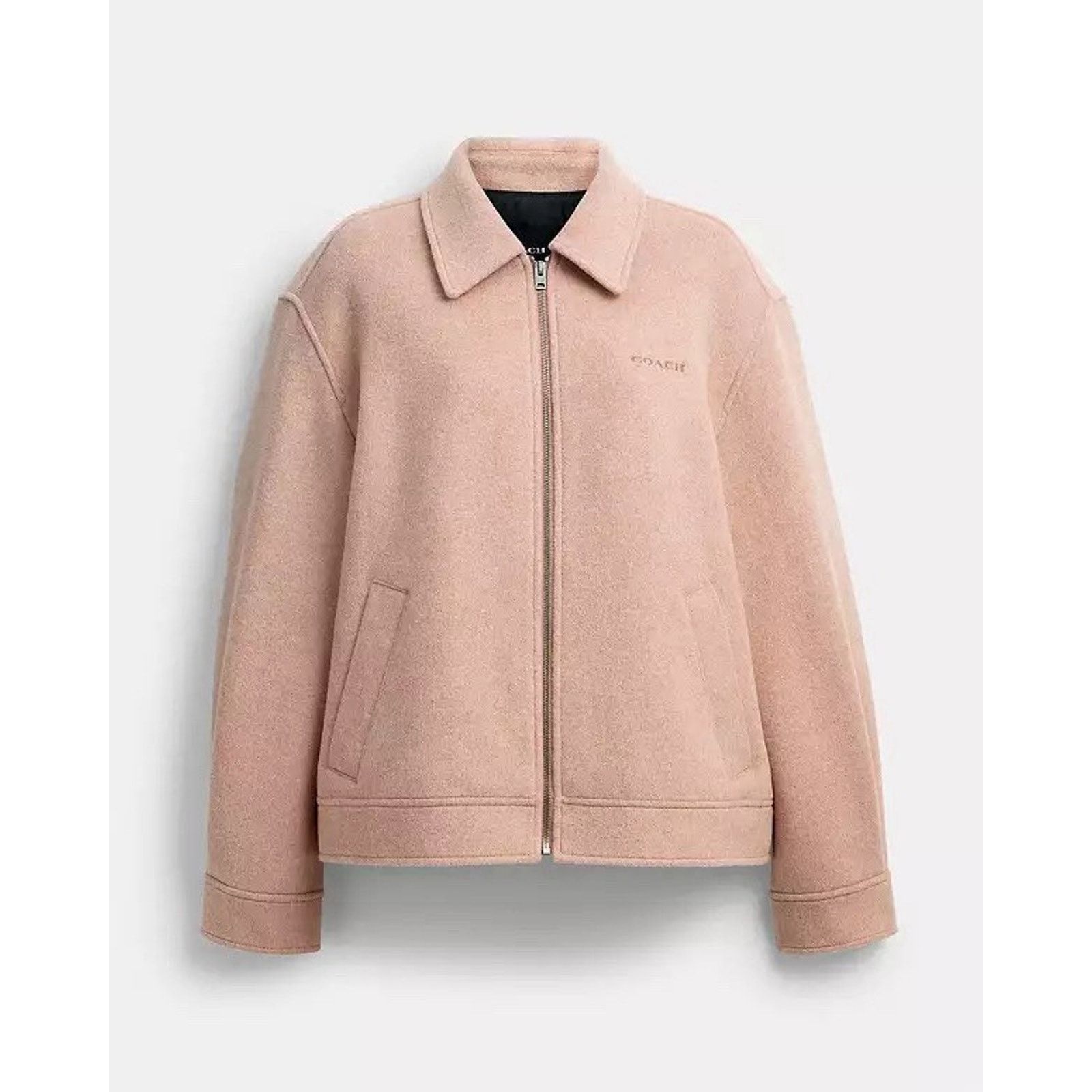 Coach NWT Coach Women's Zip Front Wool Jacket Blush CCA23 Xs Size XS / US 0-2 / IT 36-38 - 5 Thumbnail
