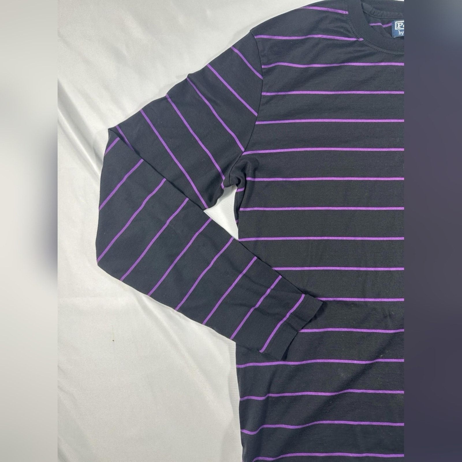 Polo Ralph Lauren VINTAGE Polo Ralph Lauren Shirt Mens Purple Black Striped Sm Size US S / EU 44-46 / 1 - 2 Thumbnail
