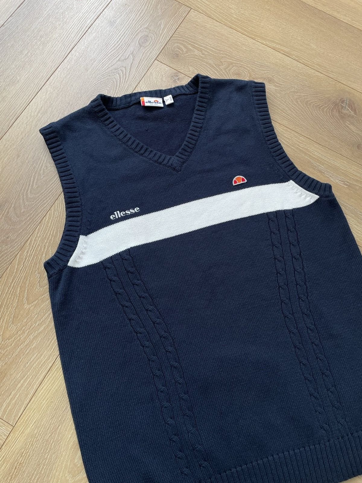 Ellesse × Vintage Ellesse Retro 00s Knitwear Jumper Pull Streetwear Skate Rap Size US M / EU 48-50 / 2 - 2 Thumbnail