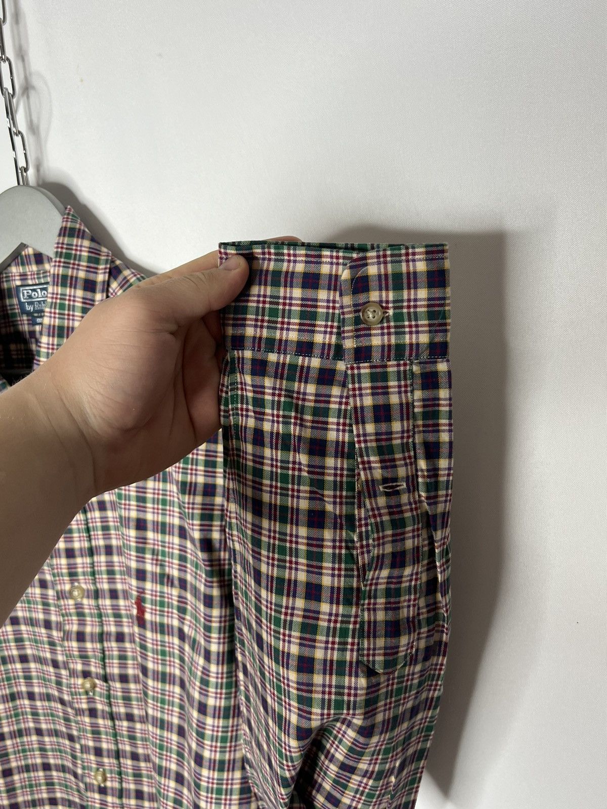 Vintage 💵 Vintage Polo Ralph Lauren Plaid Luxury Shirt Long Sleeve 💵 Size US XL / EU 56 / 4 - 4 Thumbnail