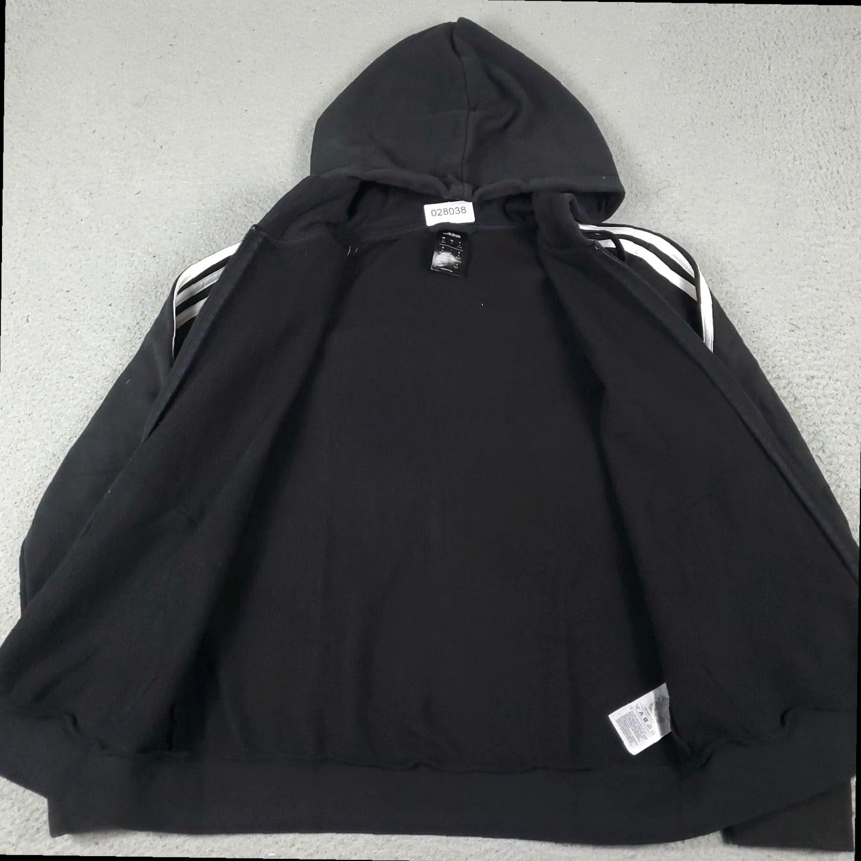 Adidas Adidas Full Zip Hoodie Sweater Women's Medium Black Cotton Blend Size M / US 6-8 / IT 42-44 - 6 Thumbnail