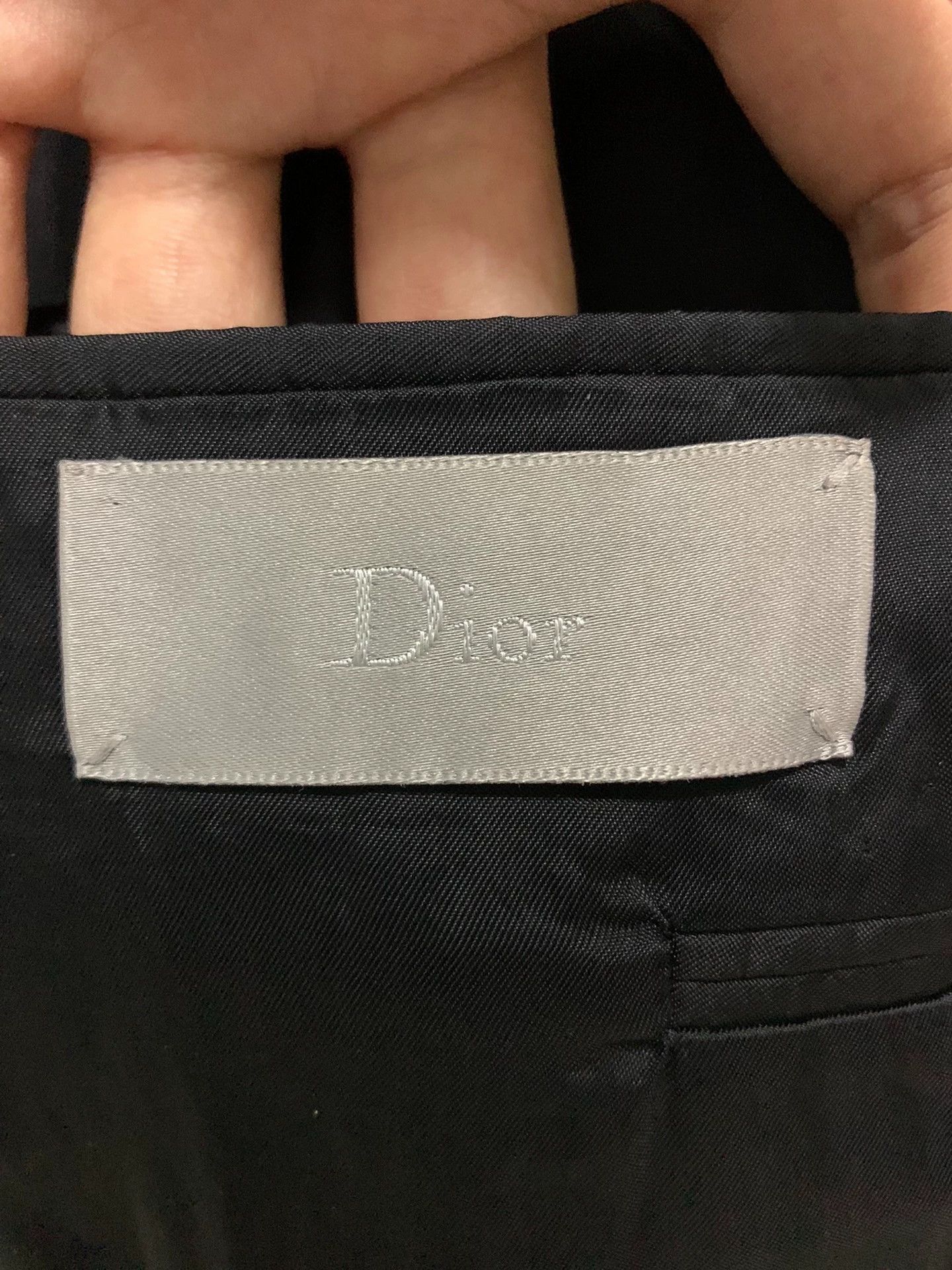 Dior Dior Homme 14ss Burgundy Satin Notch Lapel Blazer Size 44R - 4 Thumbnail
