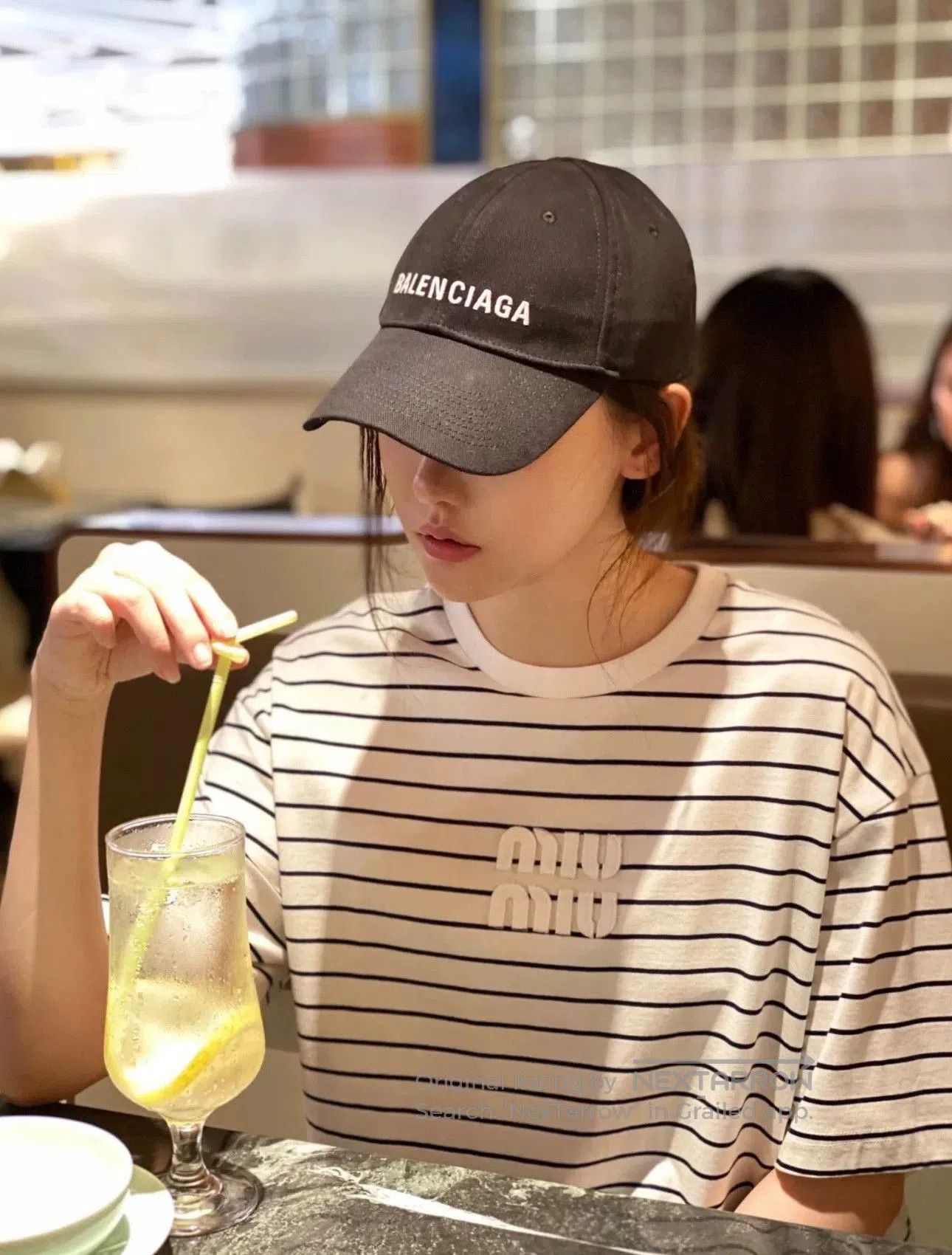 Balenciaga Balenciaga Logo Denim Baseball Cap. Size ONE SIZE - 2 Thumbnail