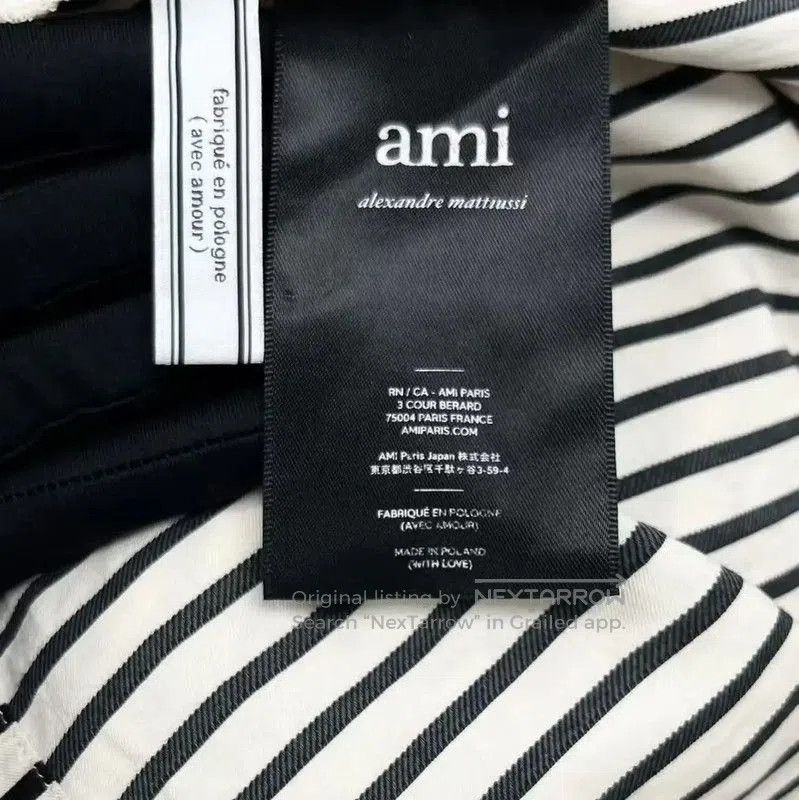 AMI AMI Striped Short Sleeve Shirt for Men . Size US M / EU 48-50 / 2 - 3 Thumbnail