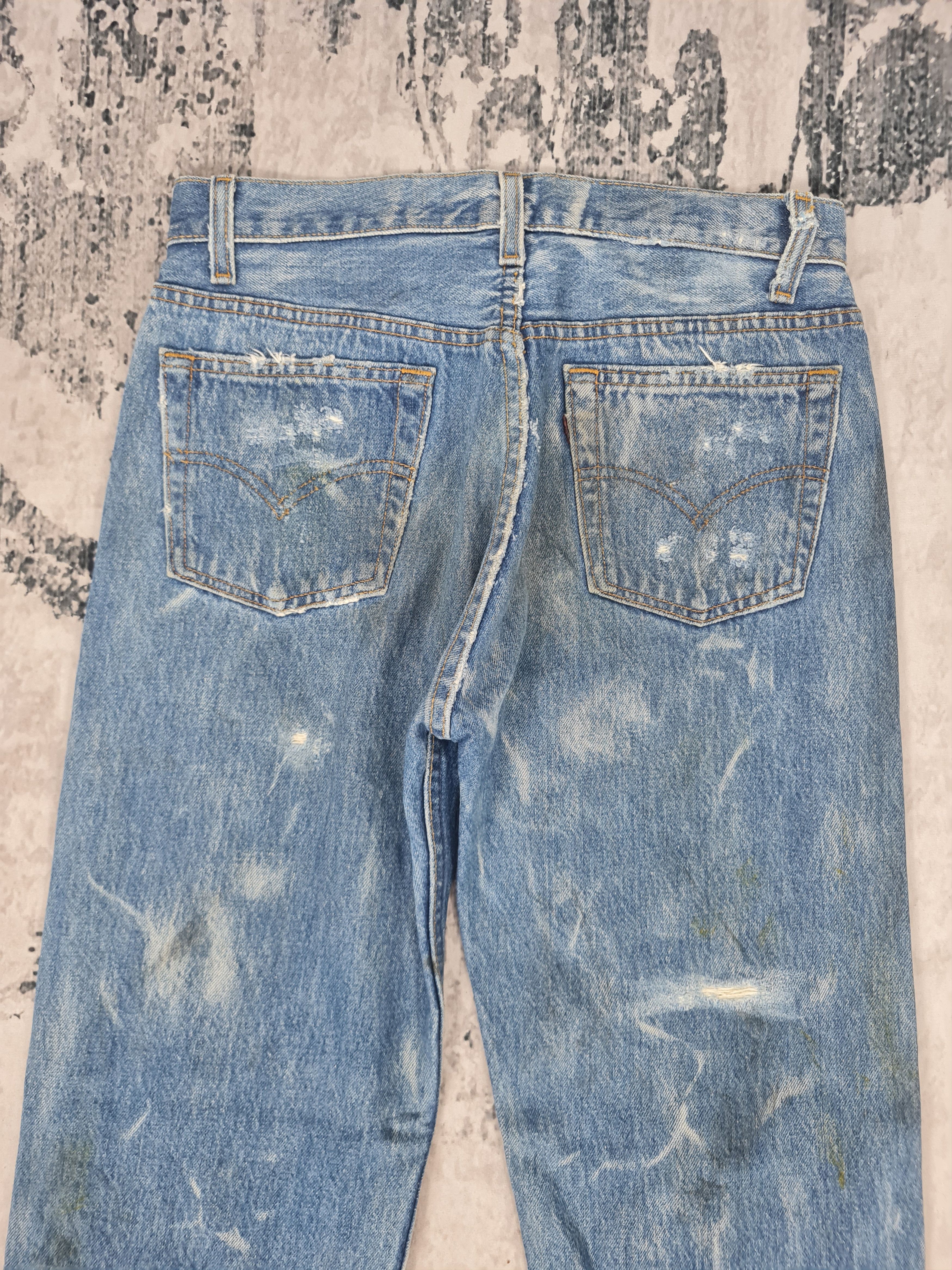 Levi's Vintage Clothing Vtg 90's LEVIS 501 Bleach Design Rust Jeans L0403 Size 30X31 Size US 30 / EU 46 - 14 Thumbnail