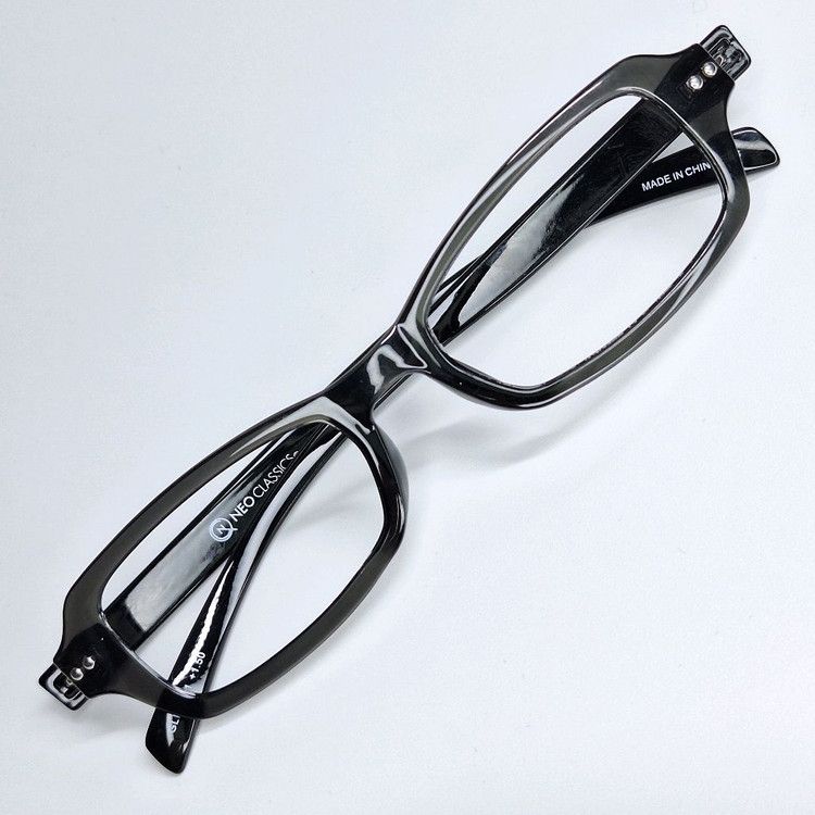 Other neo classics GLR-01-1 Slim Black Square Glasses Frame Size ONE SIZE - 1 Thumbnail
