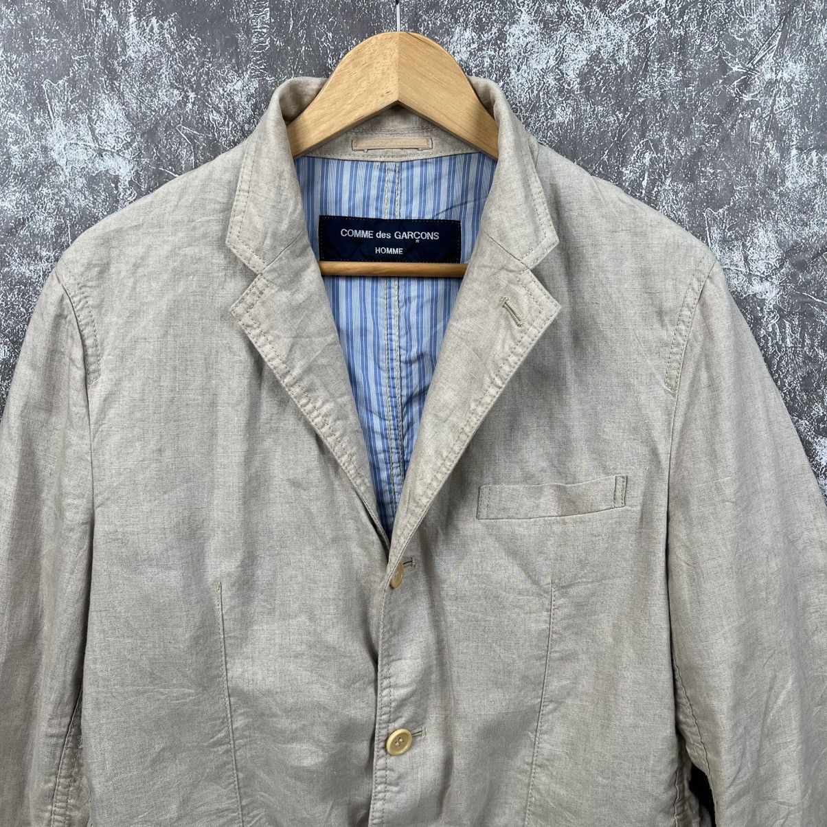 Comme des Garcons Homme Plus Comme des Garçons Homme Linen Blazer - Beige, Japan 🇯🇵 Size 42S - 2 Thumbnail
