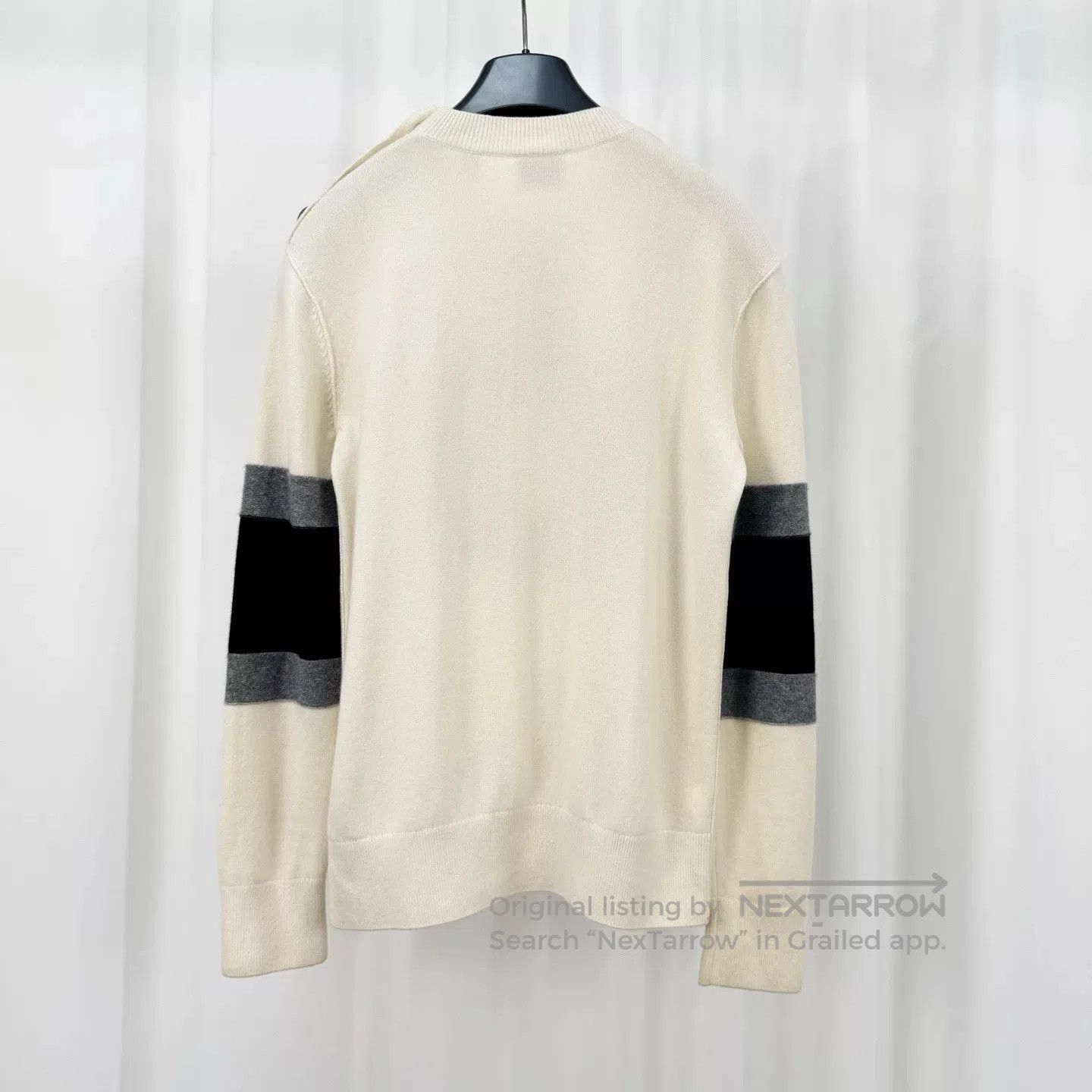 Burberry Burberry Flocked Logo Cashmere Sweater. Size US XXS / EU 40 - 2 Thumbnail