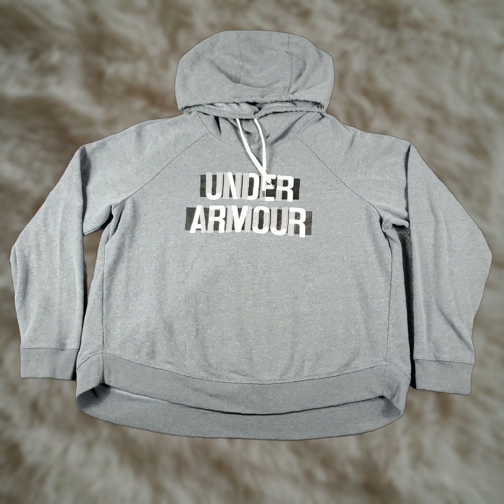Under Armour Under Armour Hoodie Mens 2XL Gray Pullover Sweatshirt Sweatshirt Hoodie (Hoodie) Size US XXL / EU 58 / 5 - 1 Thumbnail
