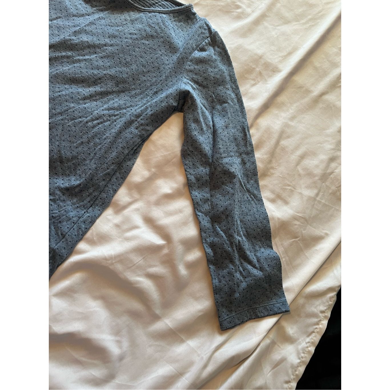 Croft & Barrow Croft & Barrow Blue Polkadot Long Sleeve Top Woman’s Size La Size L / US 10 / IT 46 - 4 Thumbnail