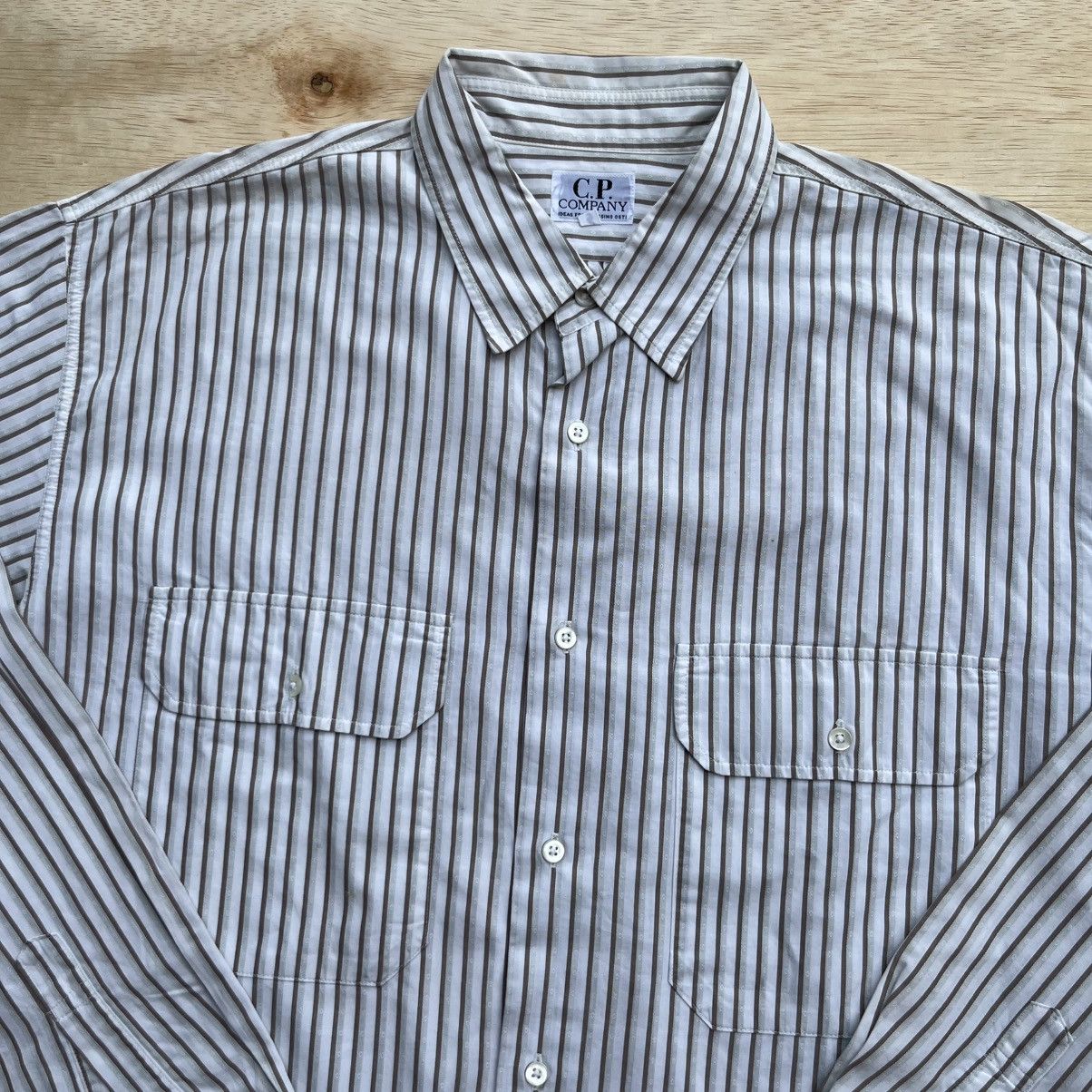 C.P. Company CP COMPANY CASUAL STRIPE LONG SLEEVE SHIRT LIKE STONE ISLAND Size US XL / EU 56 / 4 - 2 Thumbnail