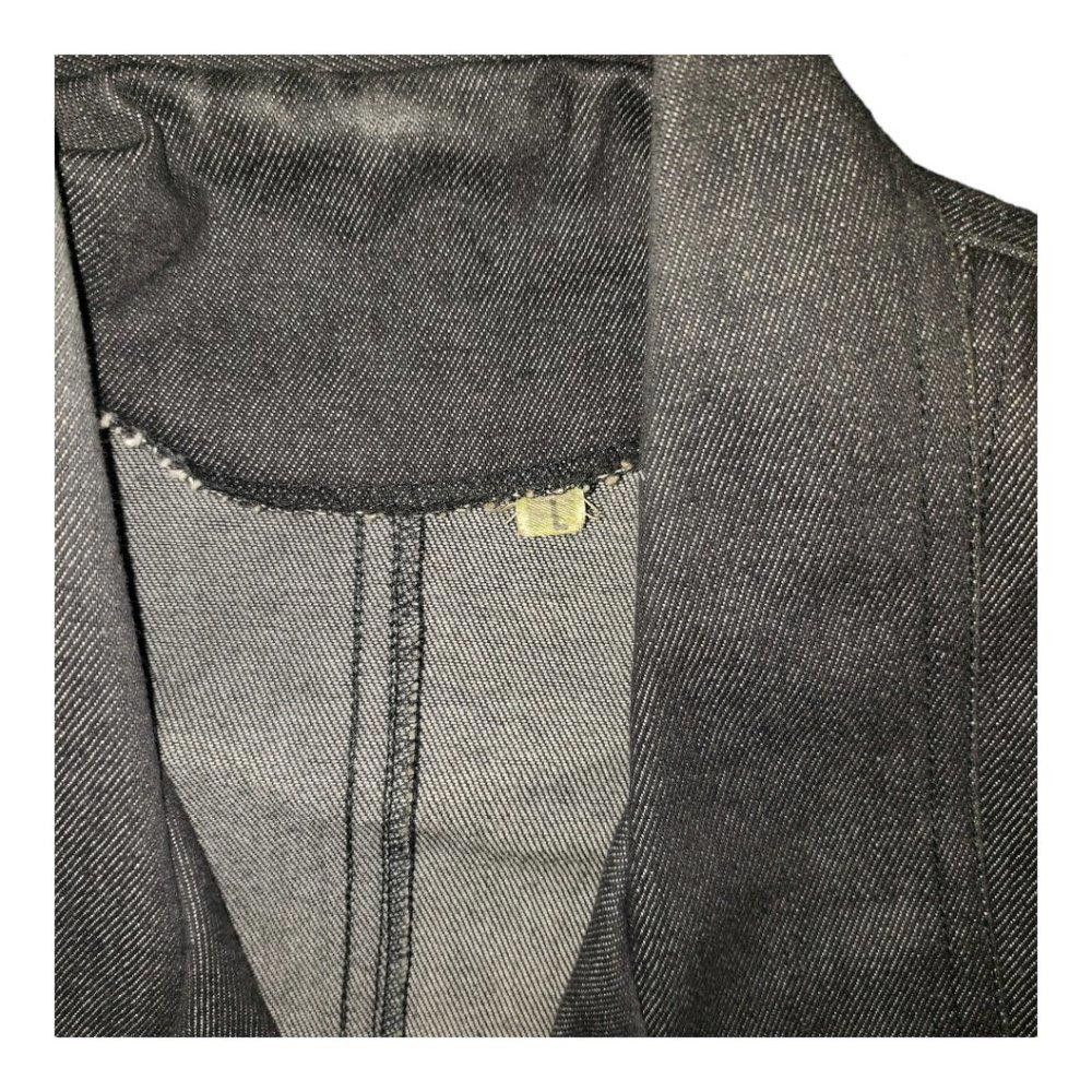 Designer CT125a Ladies Vintage Denim Black Washed Cropped Jacket-Lg Size L / US 10 / IT 46 - 4 Thumbnail