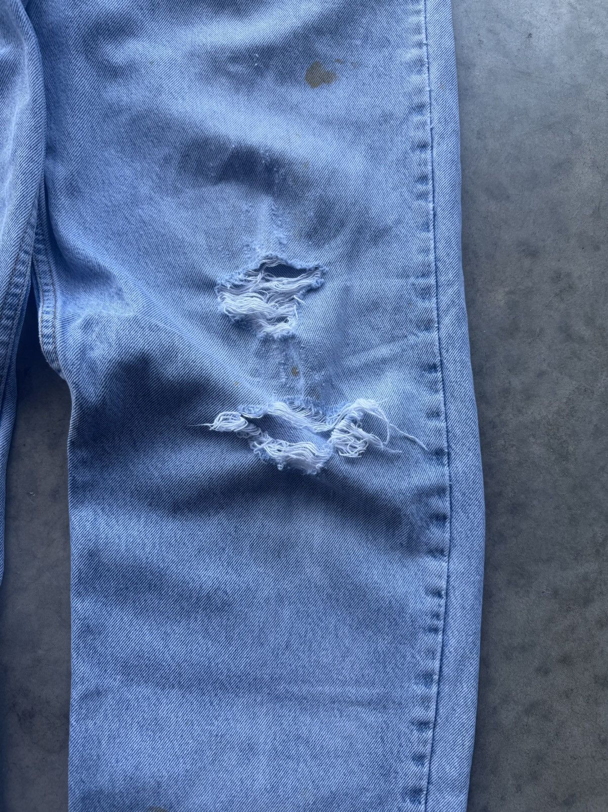Calvin Klein Vintage Calvin Klein Distressed Ripped Denim 90s 36/32 Size US 36 / EU 52 - 3 Thumbnail