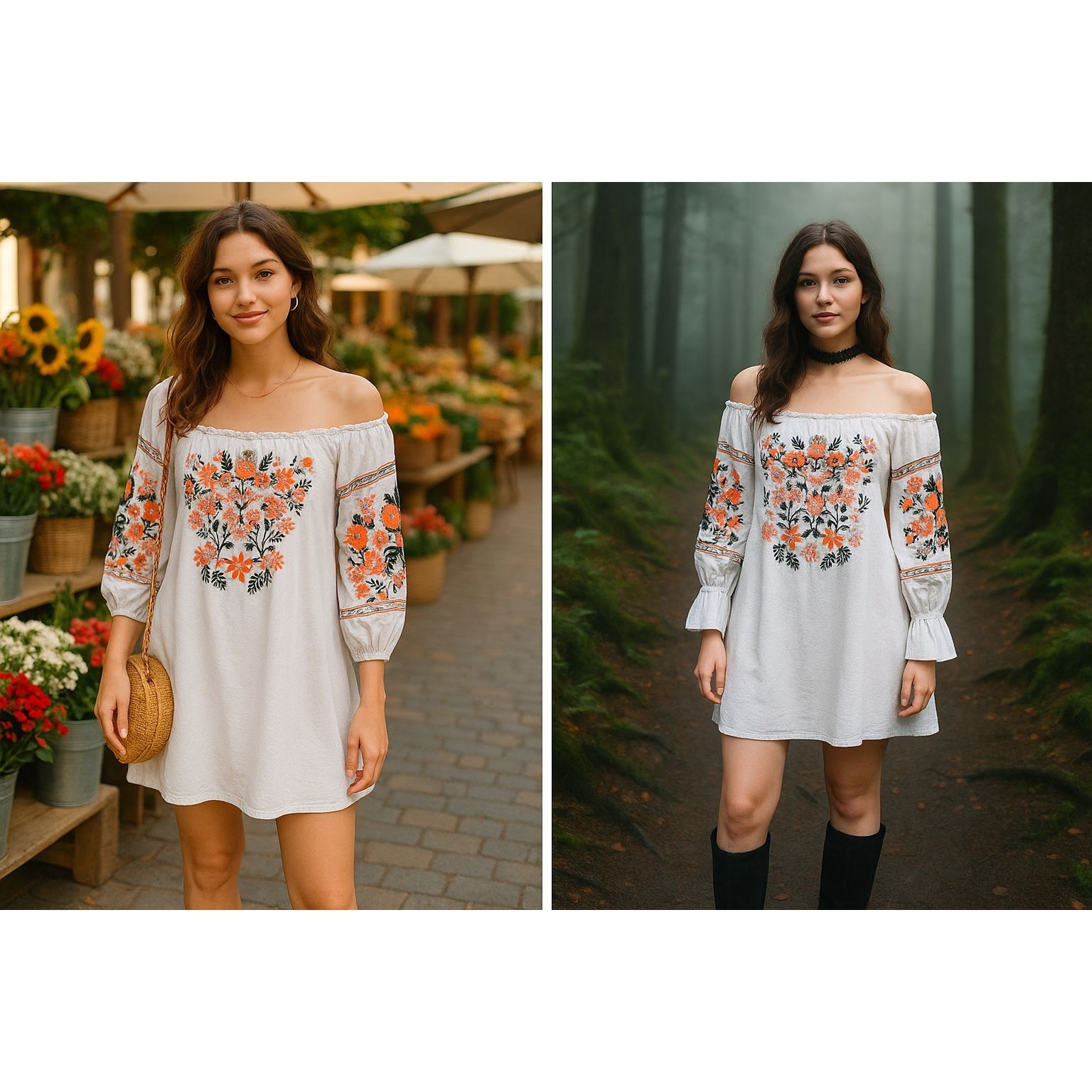 Free People Free People Fleur Du Jour Dress White Floral Embroidery Smal Size S / US 4 / IT 40 - 1 Thumbnail