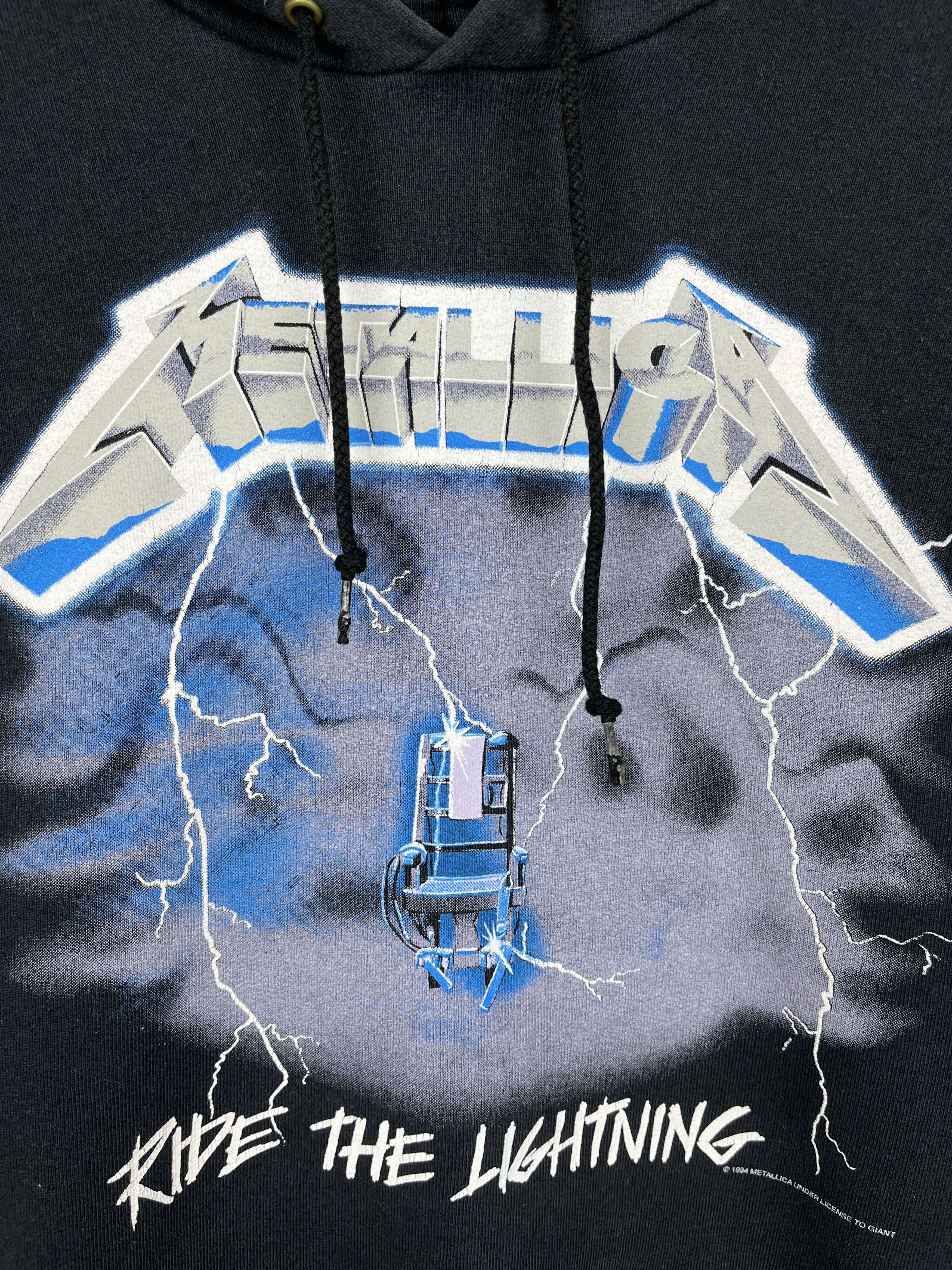 Band Tees Vintage 1994 Metallica "Ride The Lighting" Giant 90's Hoodie Size US XL / EU 56 / 4 - 12 Thumbnail