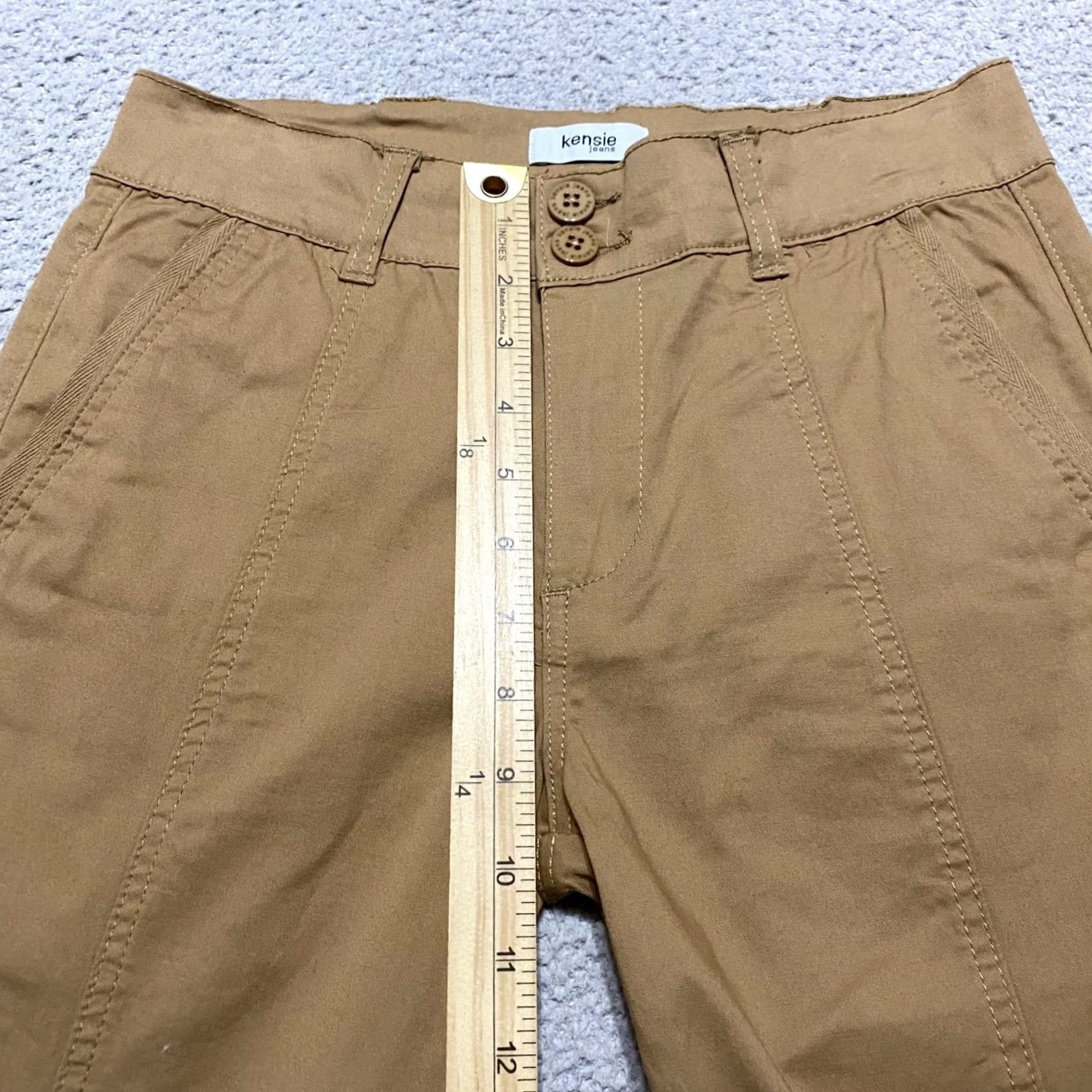Vintage Kensie Jeans Womens Pants Beige Cargo Medium Wash Mid Rise Straight Jogger 2 XS? Size 26" / US 2 / IT 38 - 7 Thumbnail