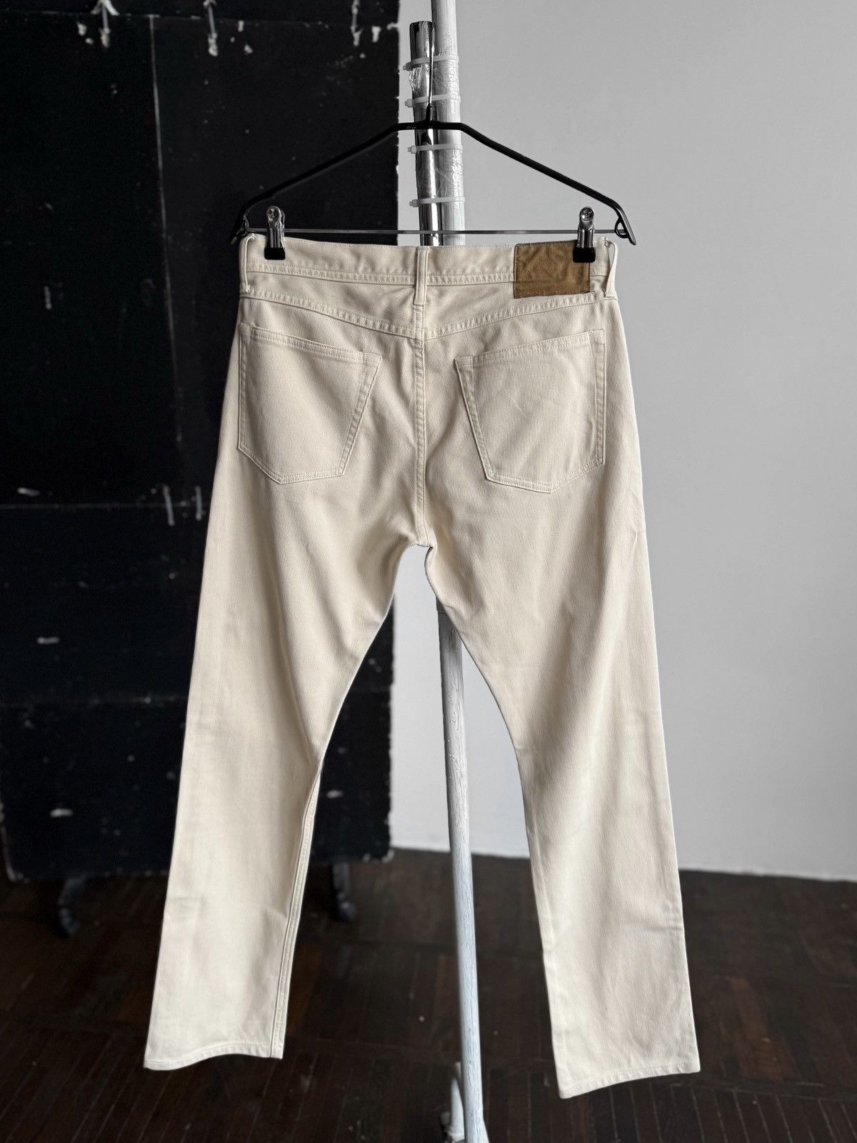 Wallace & Barnes J.Crew Wallace & Barnes Mens Slim Corduroy Pants Beige Jeans Size US 32 / EU 48 - 3 Thumbnail
