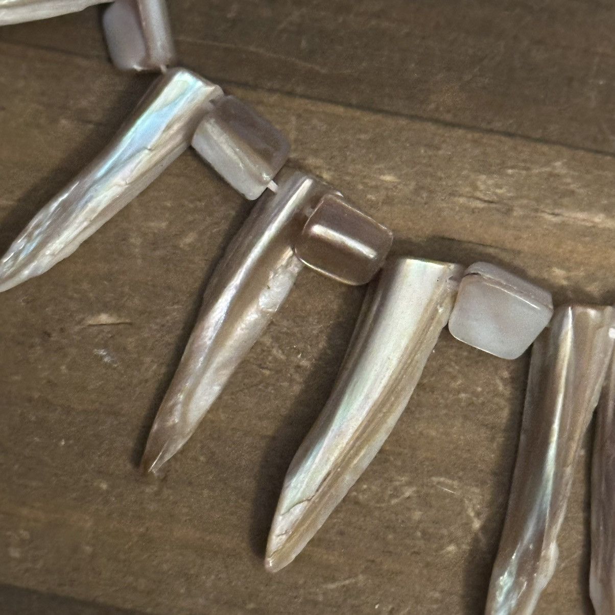 Other Mother of pearl spiked shell necklace Size ONE SIZE - 3 Thumbnail