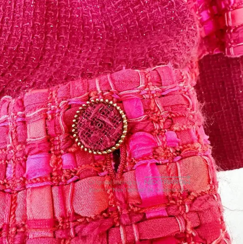 Chanel Chanel Wool Winter Coat in Pink . Size M / US 6-8 / IT 42-44 - 4 Thumbnail