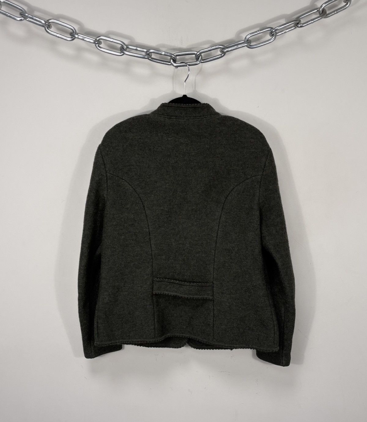 Vintage Vintage Munchner Strickmoden Bavarian Wool Cardigan Sweater Size L / US 10 / IT 46 - 15 Thumbnail