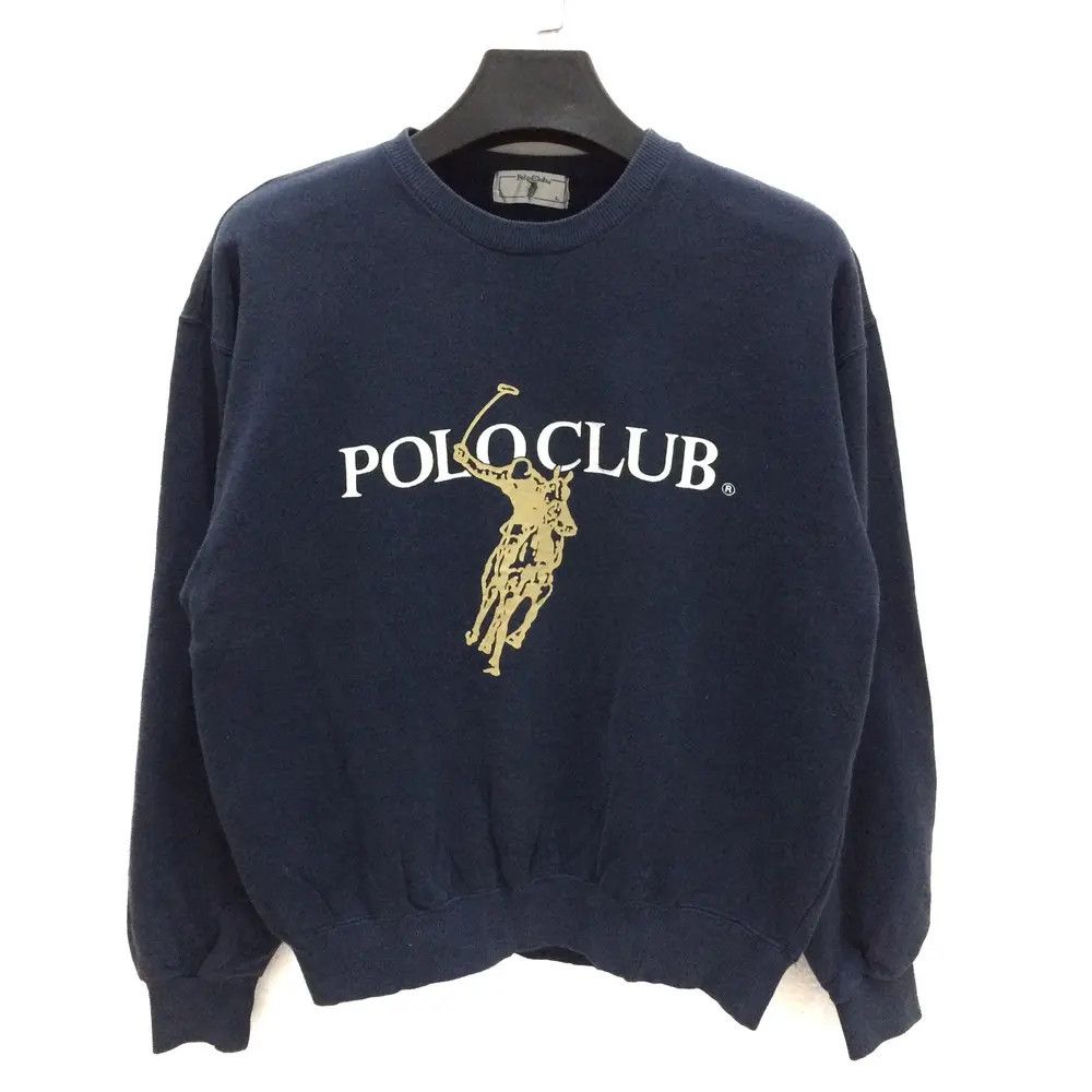 Vintage Vintage Polo Club Spell Out Sweatshirt Size US L / EU 52-54 / 3 - 1 Thumbnail