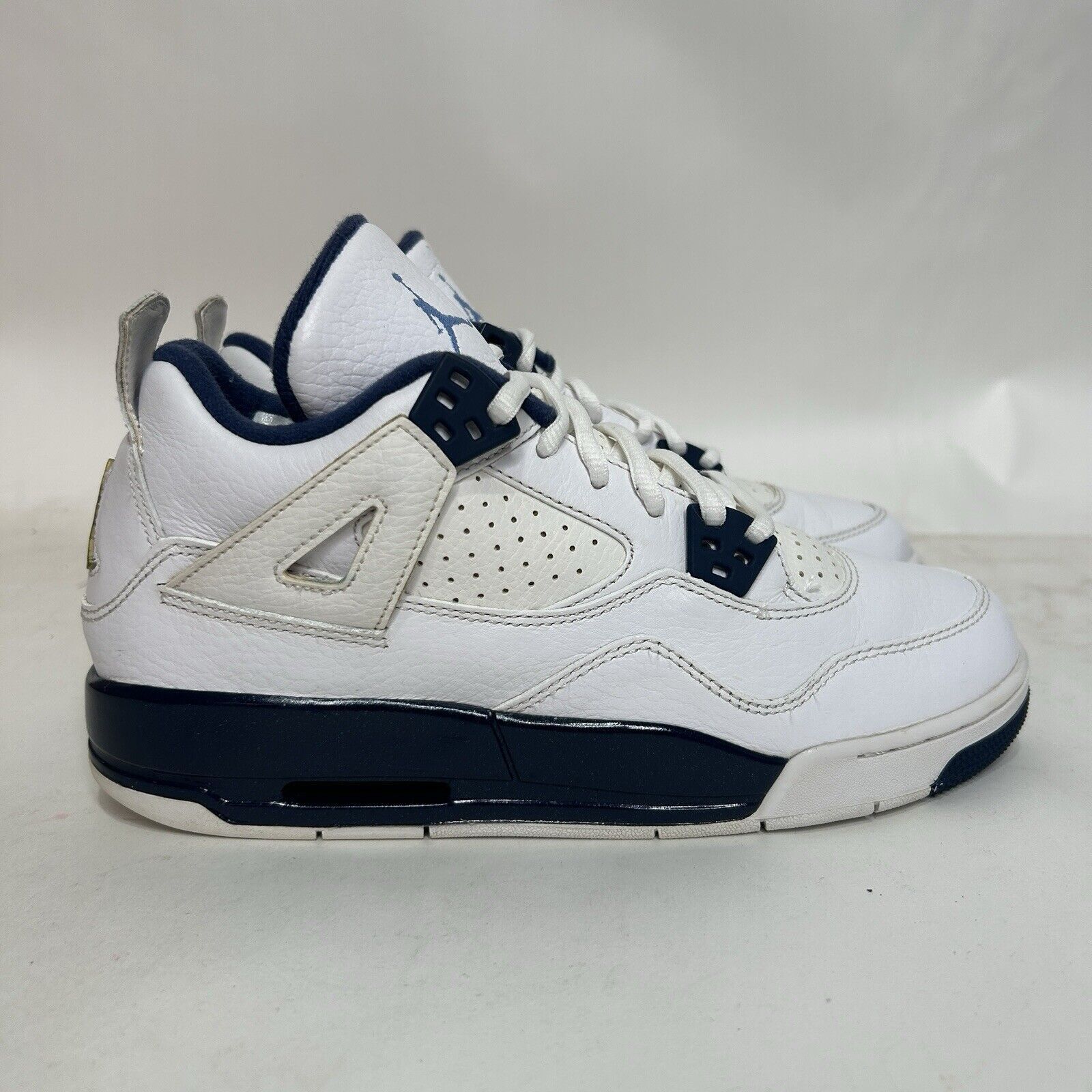 Jordan Brand Nike Shoes Air Jordan 4 Retro BG “Columbia/Legend Blue” 2024 Size US 7.5 / IT 37.5 - 4 Thumbnail