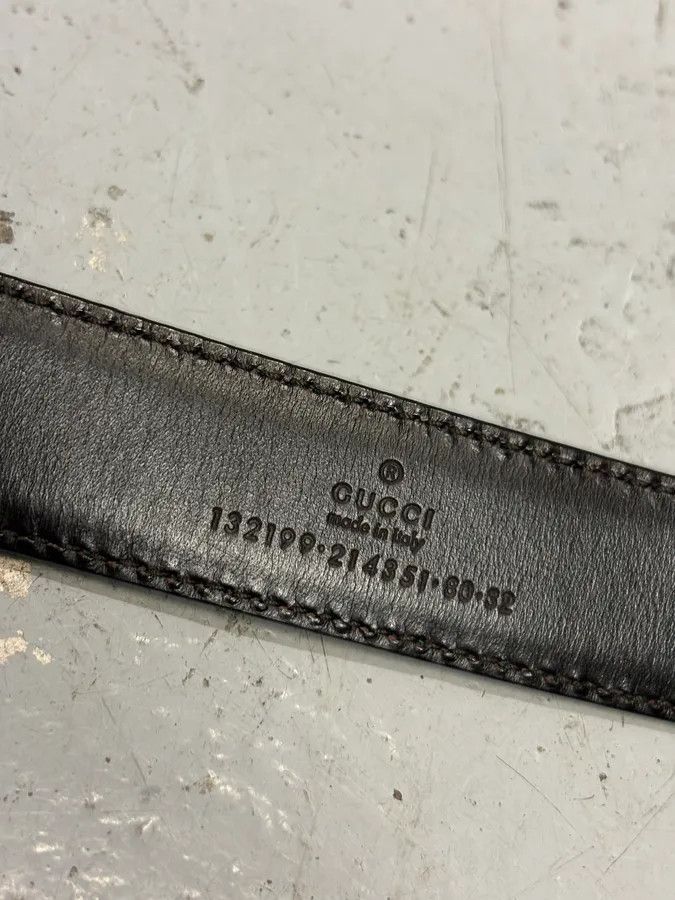 Gucci Gucci Green Leather Oval G-Buckle Belt Size ONE SIZE - 6 Thumbnail
