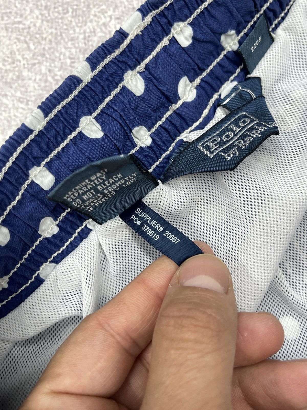Polo Ralph Lauren Vintage Polo Ralph Lauren Polka dot Shorts Navy Y2K Rugby Size US 32 / EU 48 - 10 Thumbnail