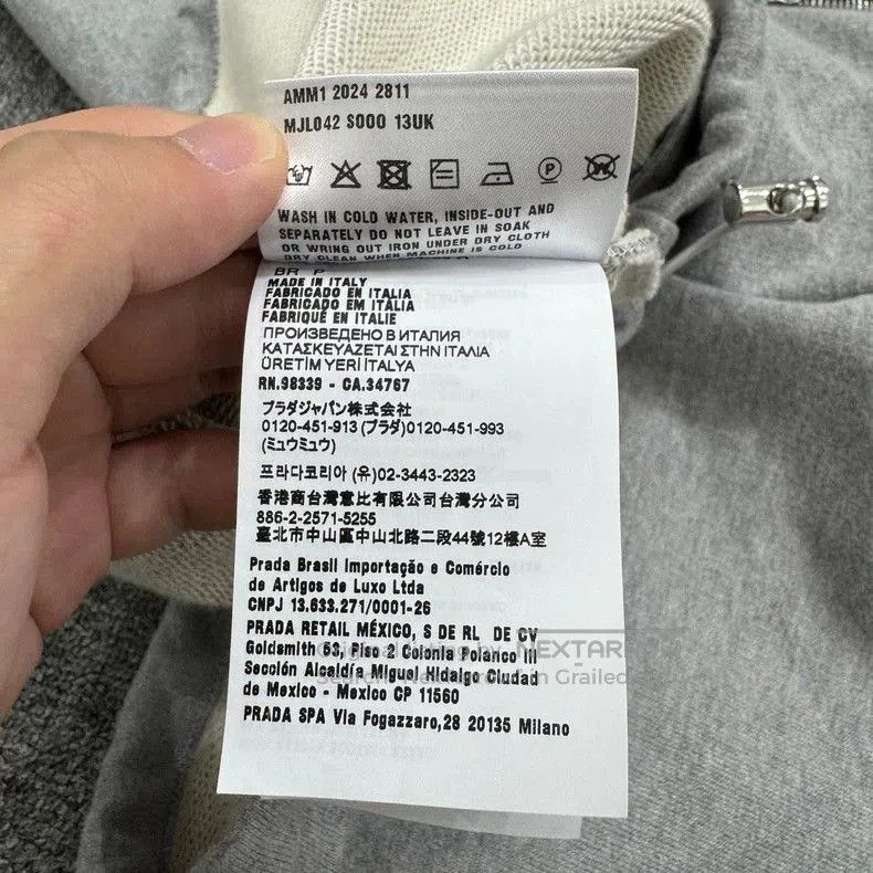 Miu Miu MiuMiu 25ss Embroidered Letter Gray Jacket. Size US S / EU 44-46 / 1 - 4 Thumbnail