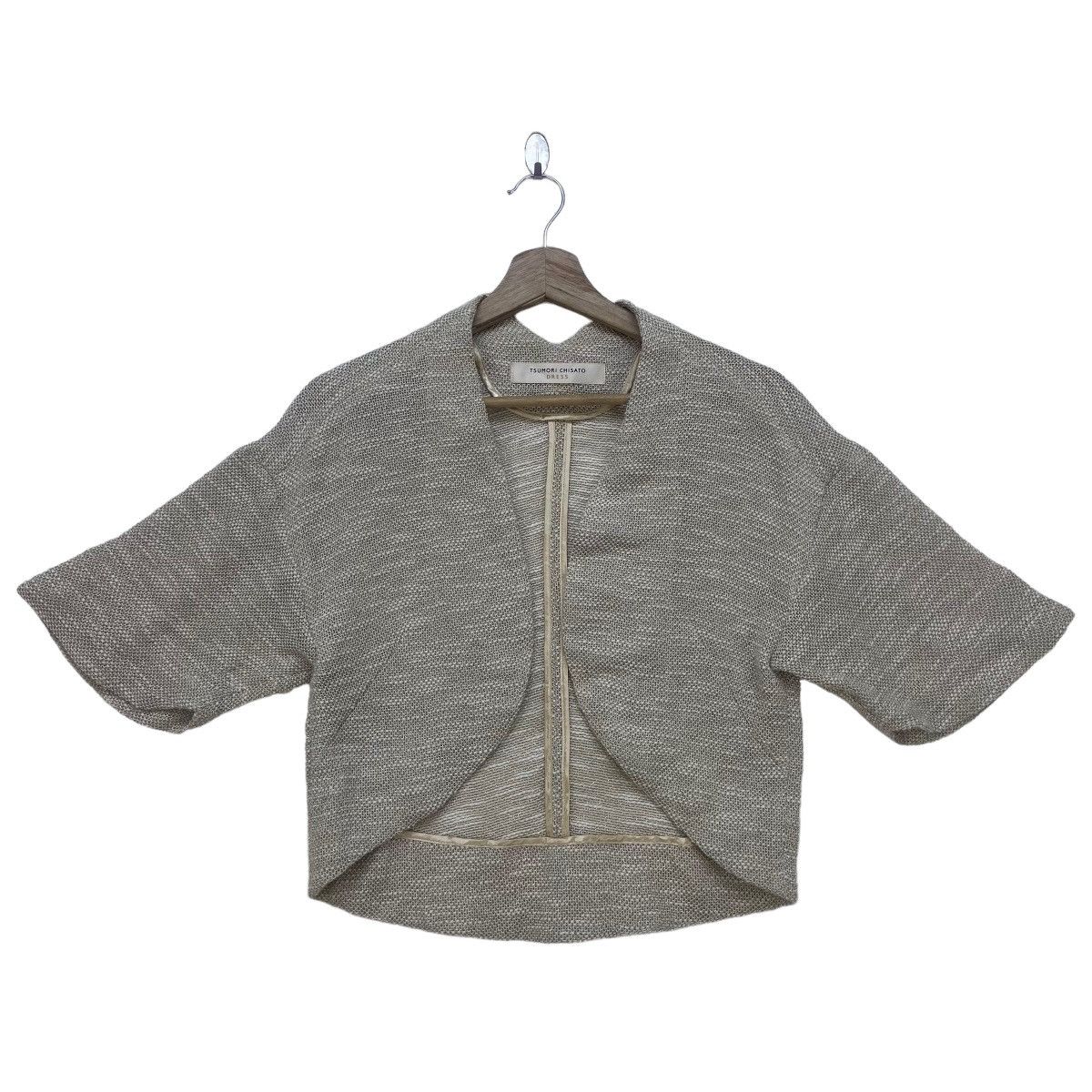 Issey Miyake × Tsumori Chisato Tsumori Chisato Dress Buttonless Mesh Cropped Jacket Size XS / US 0-2 / IT 36-38 - 1 Thumbnail