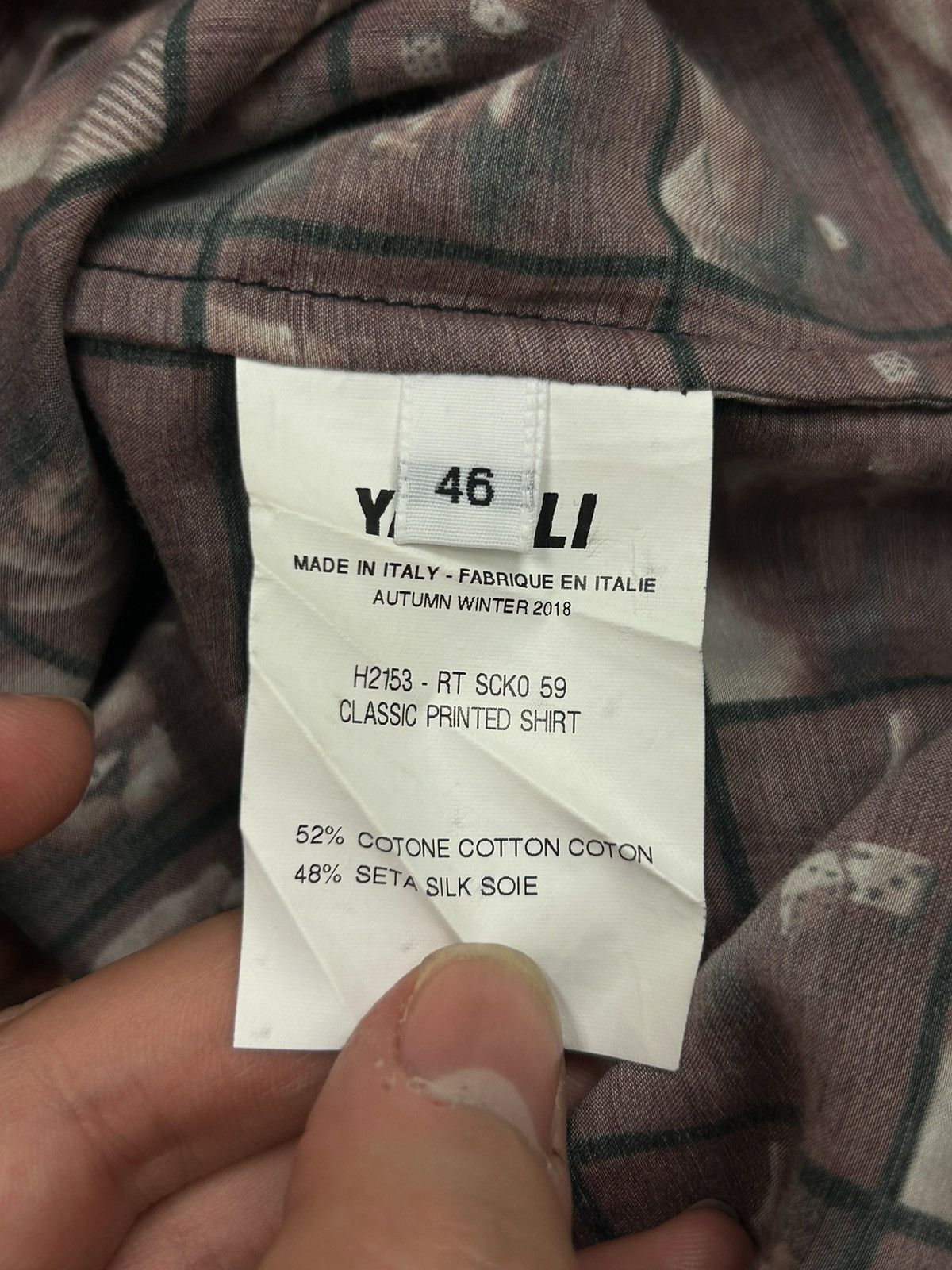 Yang Li Roll the Dice Silk Cotton Button up Size US M / EU 48-50 / 2 - 6 Thumbnail