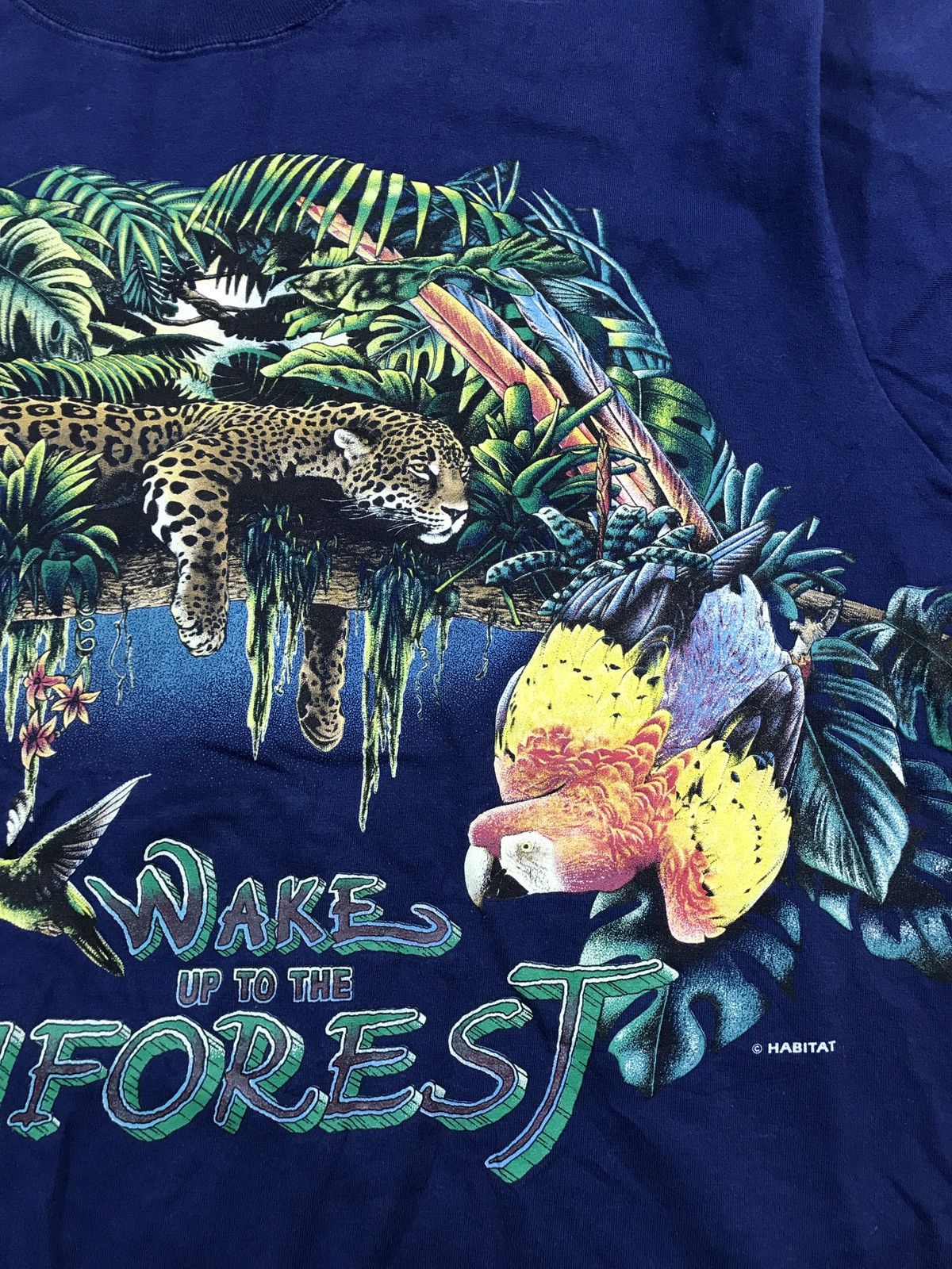 Habitat × Vintage Vintage 90s Habitat Animal Rare T Shirt Size US L / EU 52-54 / 3 - 5 Thumbnail