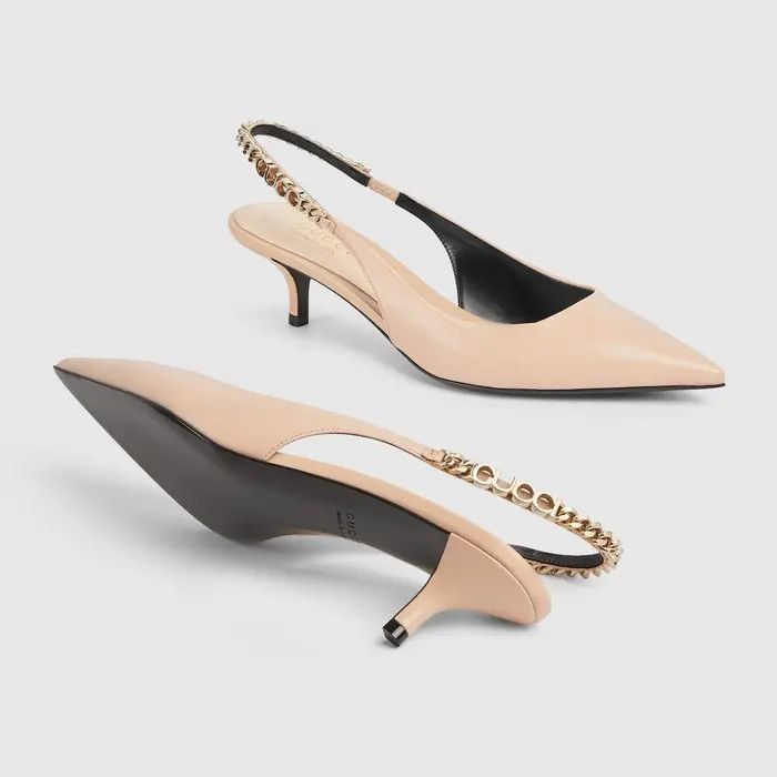 Gucci o1loc1c0226 782832 Signoria Slingback Pumps in Light Pink Size US 5.5 / IT 35.5 - 6 Thumbnail