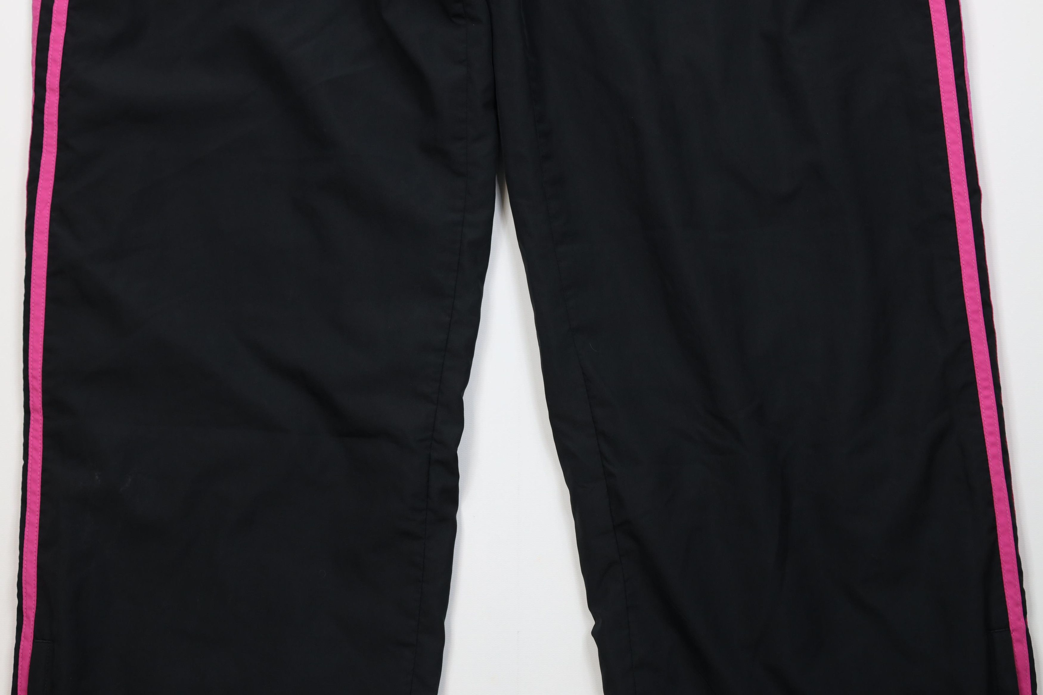 Adidas Vintage Y2K Adidas Striped Lined Wide Leg Windbreaker Pants Size 38" / US 16 / IT 52 - 3 Thumbnail