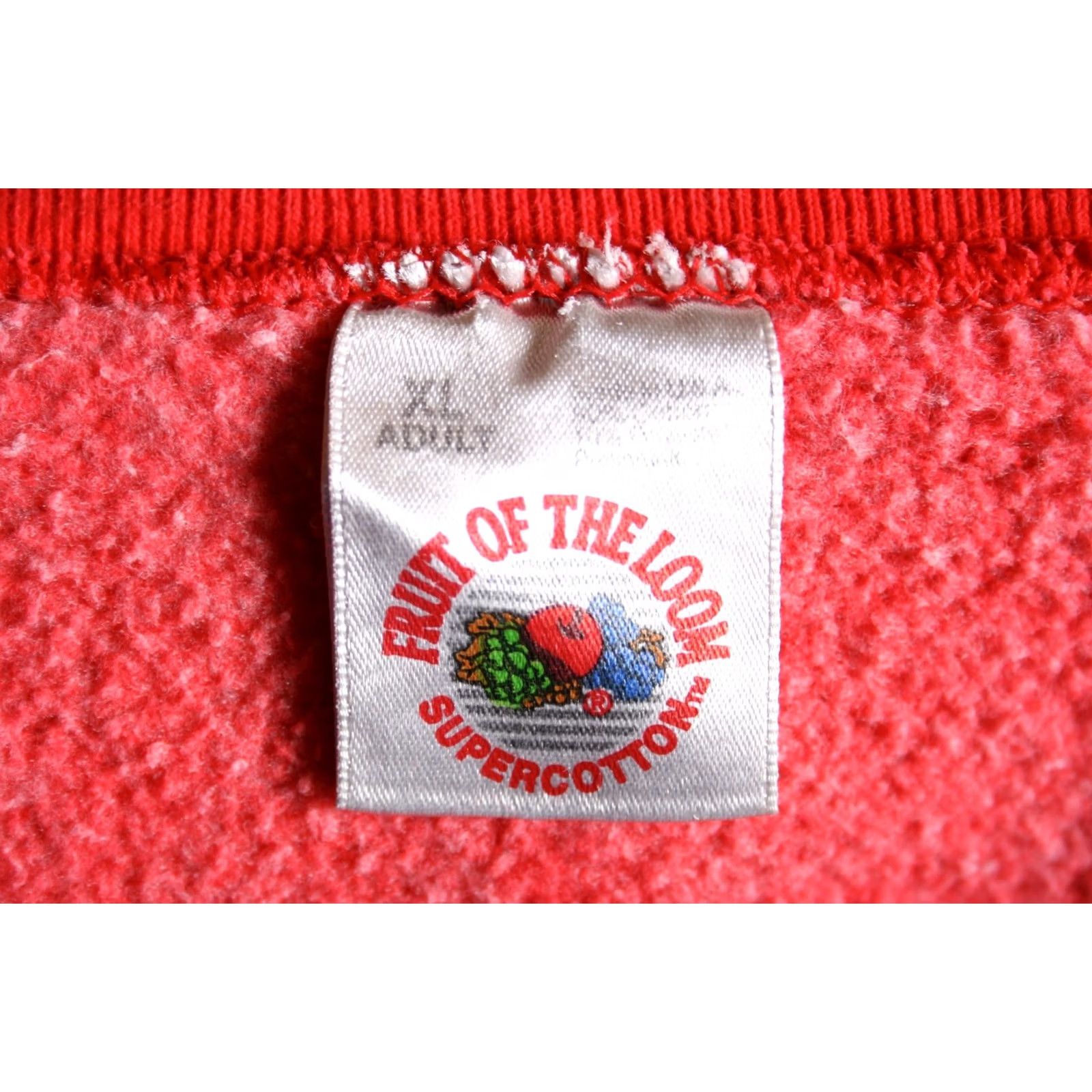 Fruit Of The Loom VINTAGE Iowa State College of Design Red FOTL Super Cotton Sweatshirt Sz. XL Shirt Mens XL Red Cotton/Polyester Sweatshirt Size US XL / EU 56 / 4 - 6 Thumbnail