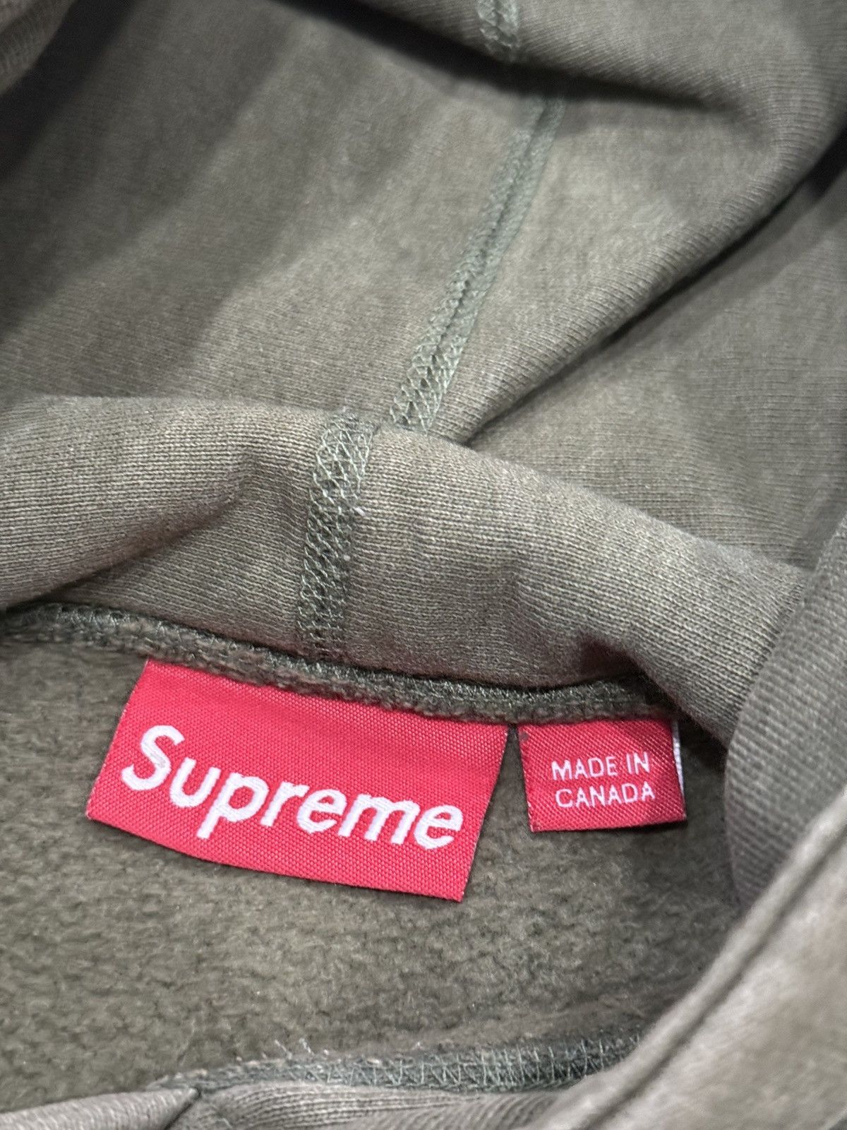 Supreme Supreme 2011 Olive Box Logo Hoodie Size US L / EU 52-54 / 3 - 6 Thumbnail