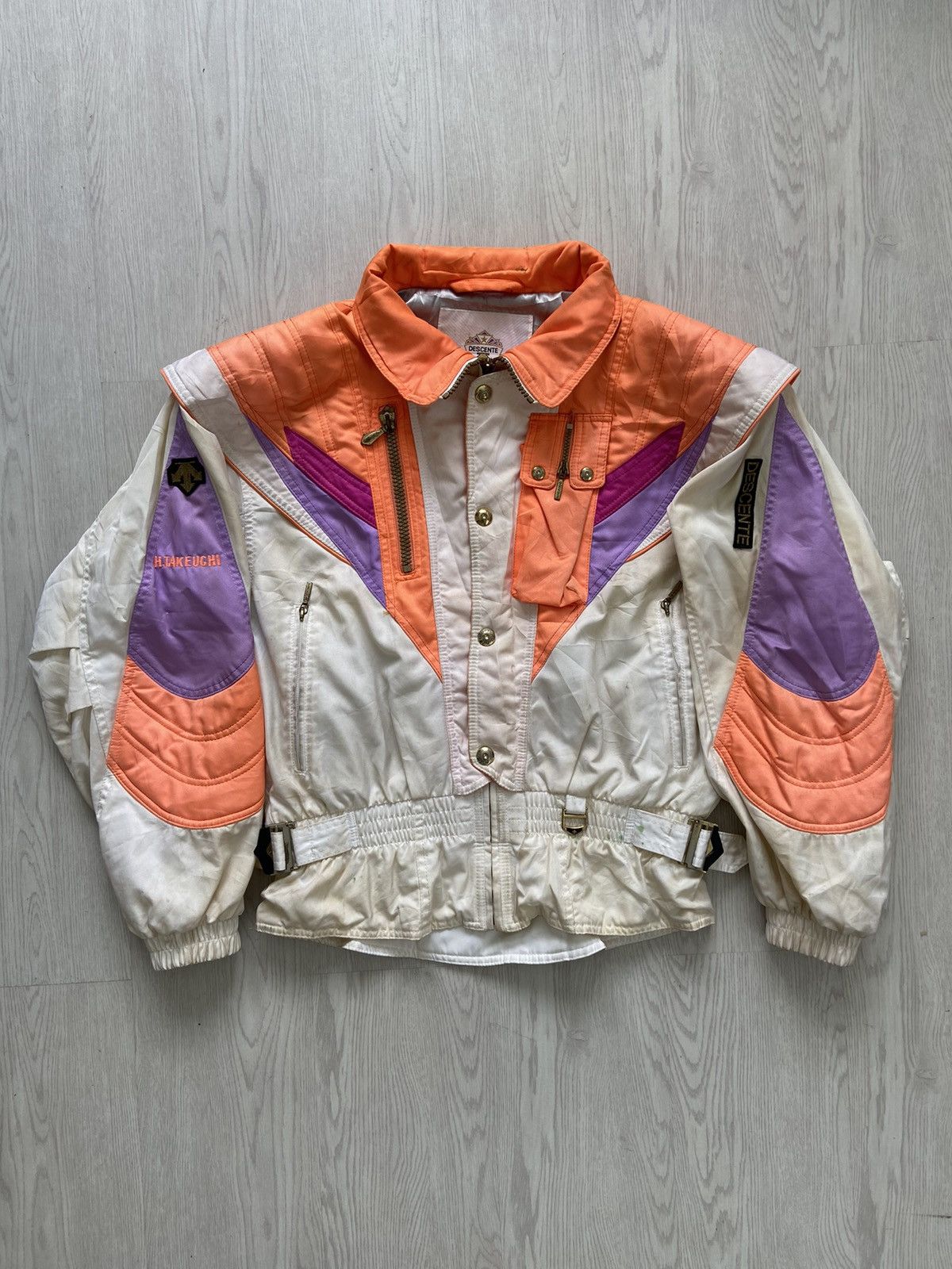 Descente × Sports Specialties Vintage 1990’s Descente Cargo Bomber Jacket Size US M / EU 48-50 / 2 - 1 Thumbnail