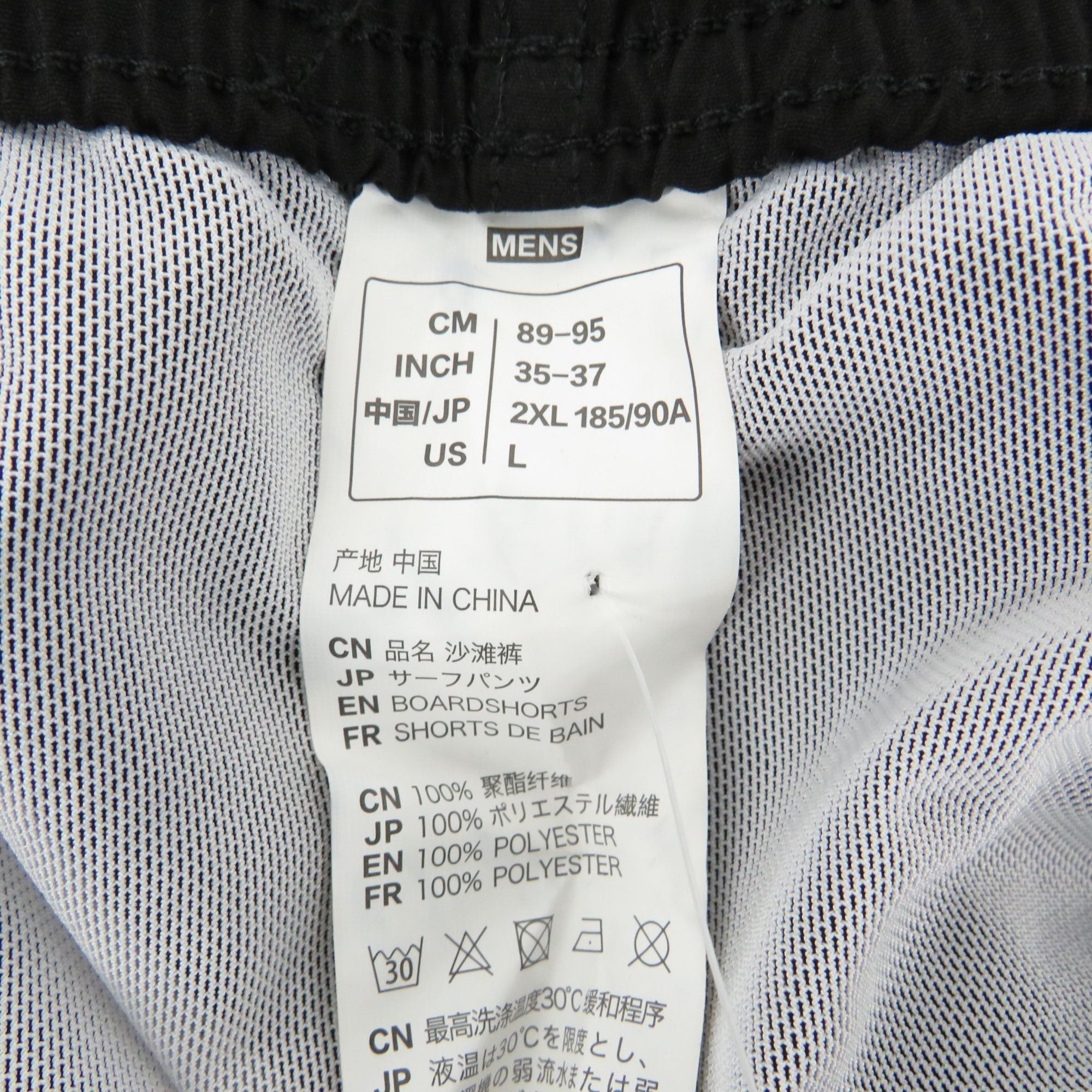 Other SULANG Men's Black Board Shorts Mesh Lining Large NWT $29 Size US 35 - 5 Thumbnail