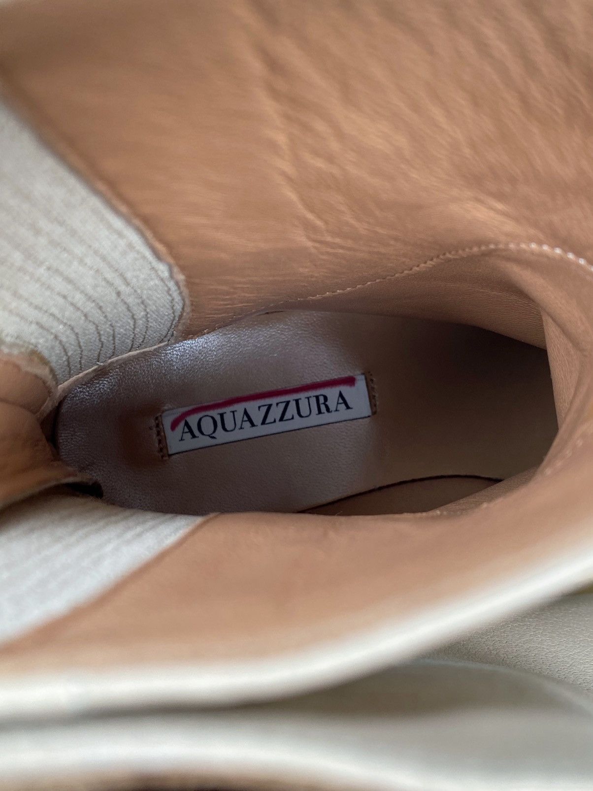 Aquazzura Aquazzura Saint Honore Leather Combat Booties size 36 Size US 6 / IT 36 - 11 Thumbnail