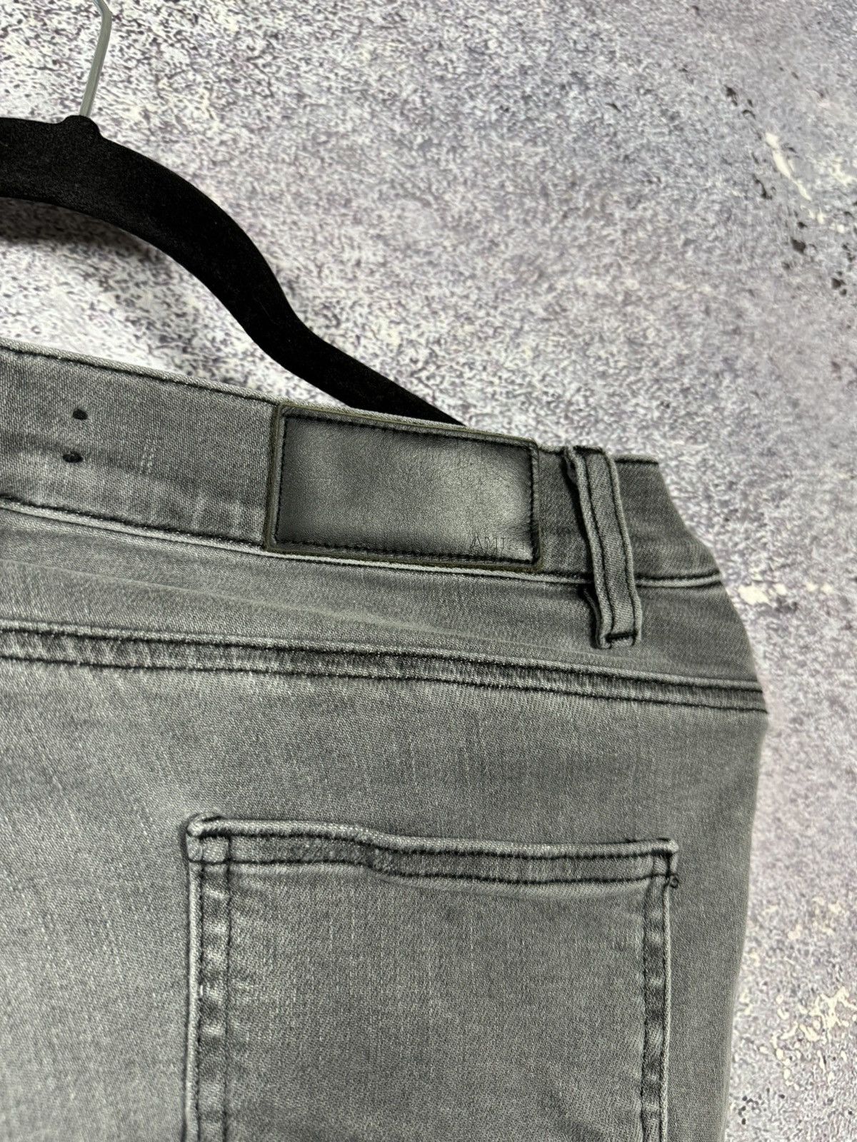 Amiri Amiri MX1 Jean Gray Distressed Skinny Womens size 30 Size 30" / US 8 / IT 44 - 14 Thumbnail