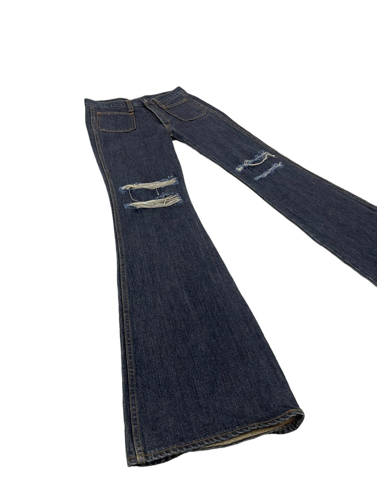 Flare Jeans Blue Way Japan Distress Bell Bottom 7🟦5